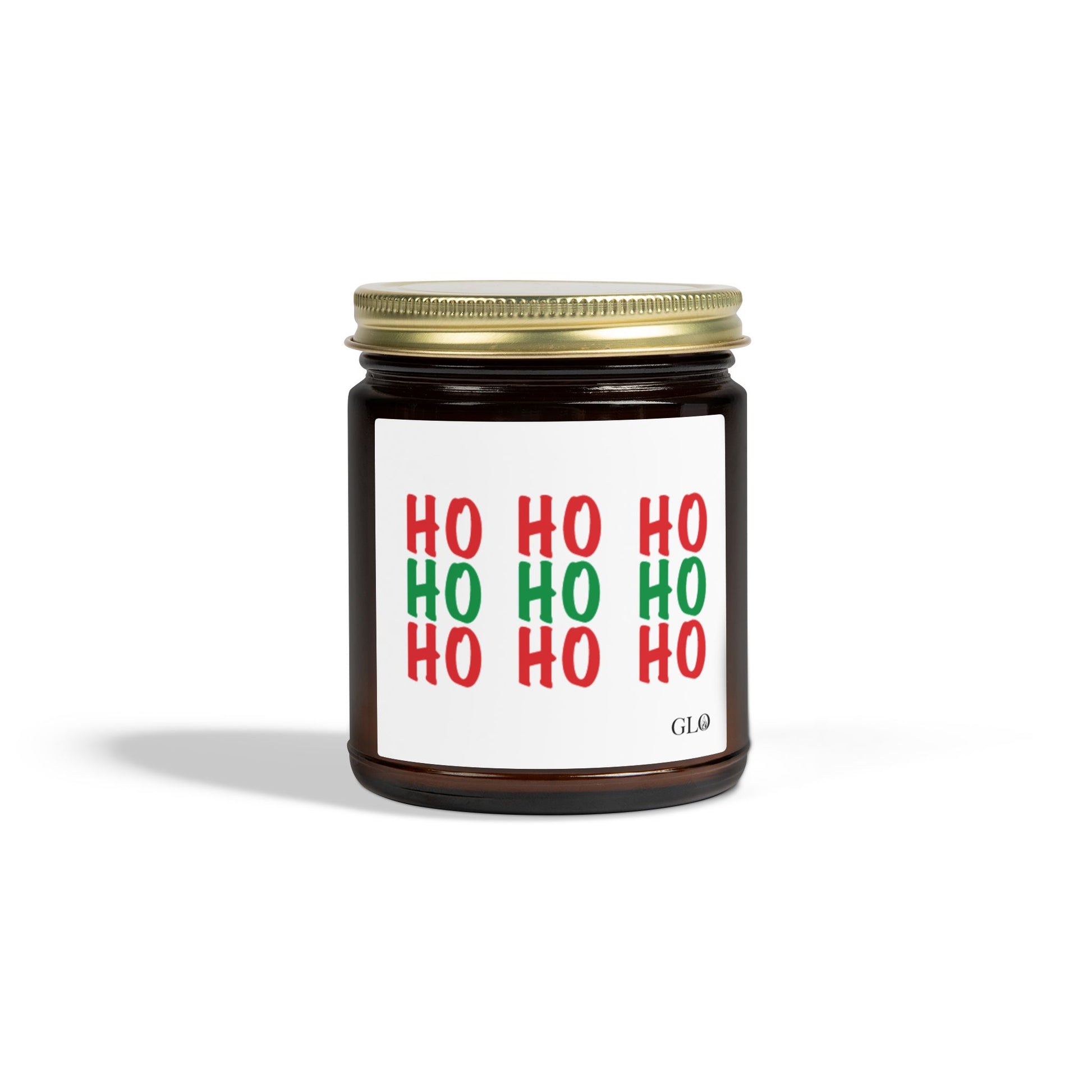 Glass Jar Candle | "HO HO HO" | 4oz & 9oz