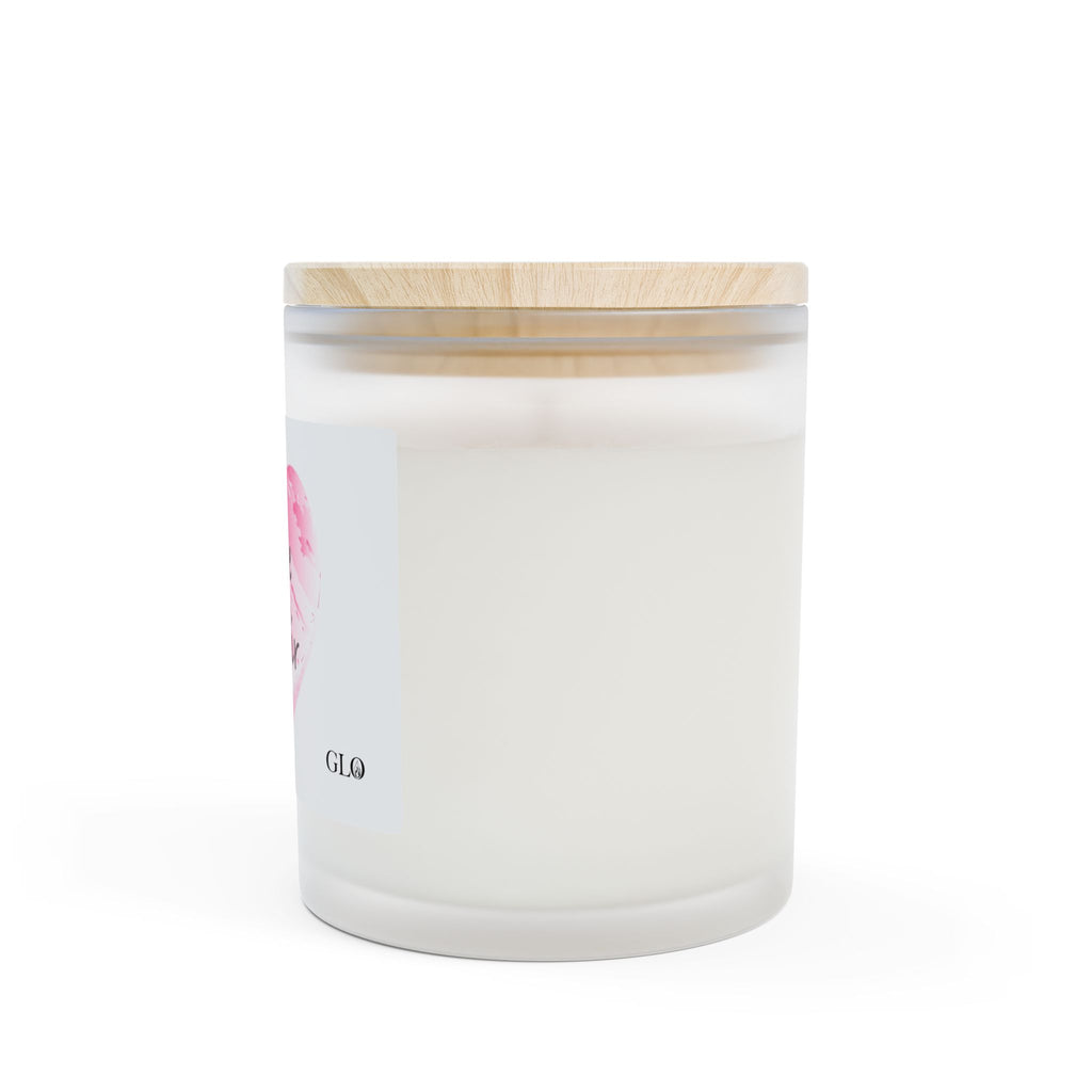 Frosted Glass Candle | "Love is in the air" | 11oz