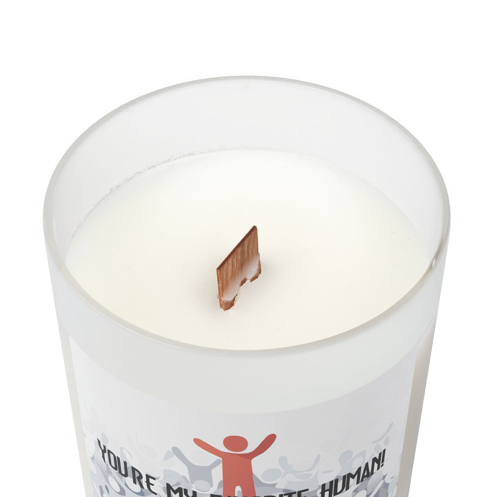 Frosted Glass Candle | "You're My Favorite Human!" | 11oz