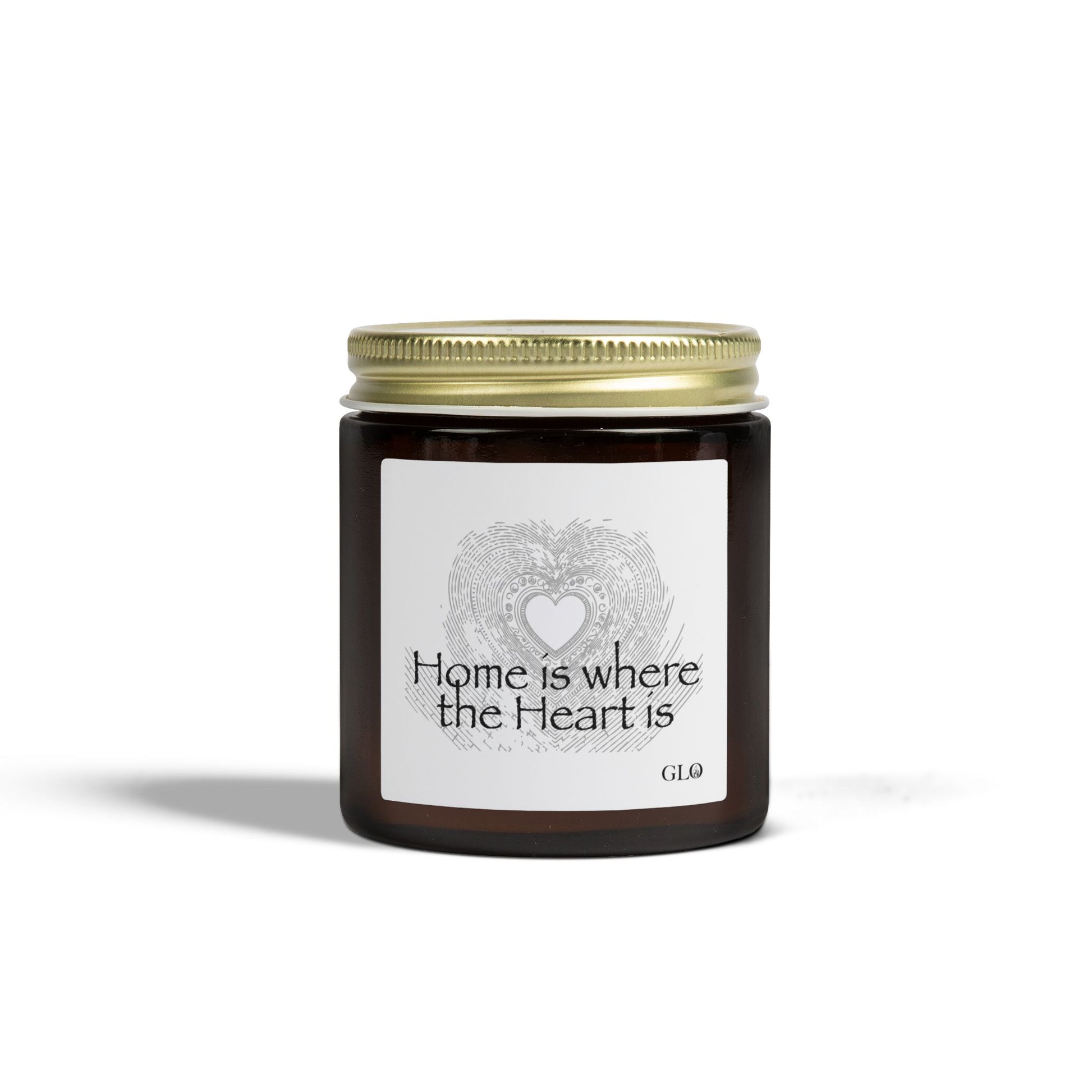 Glass Jar Candle | "Home Is Where the Heart Is" | 4oz & 9oz