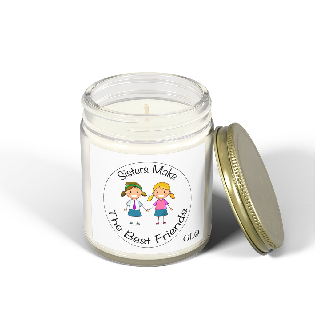 Glass Jar Candle | "Sisters Make the Best Friends" (v1) | 4oz & 9oz