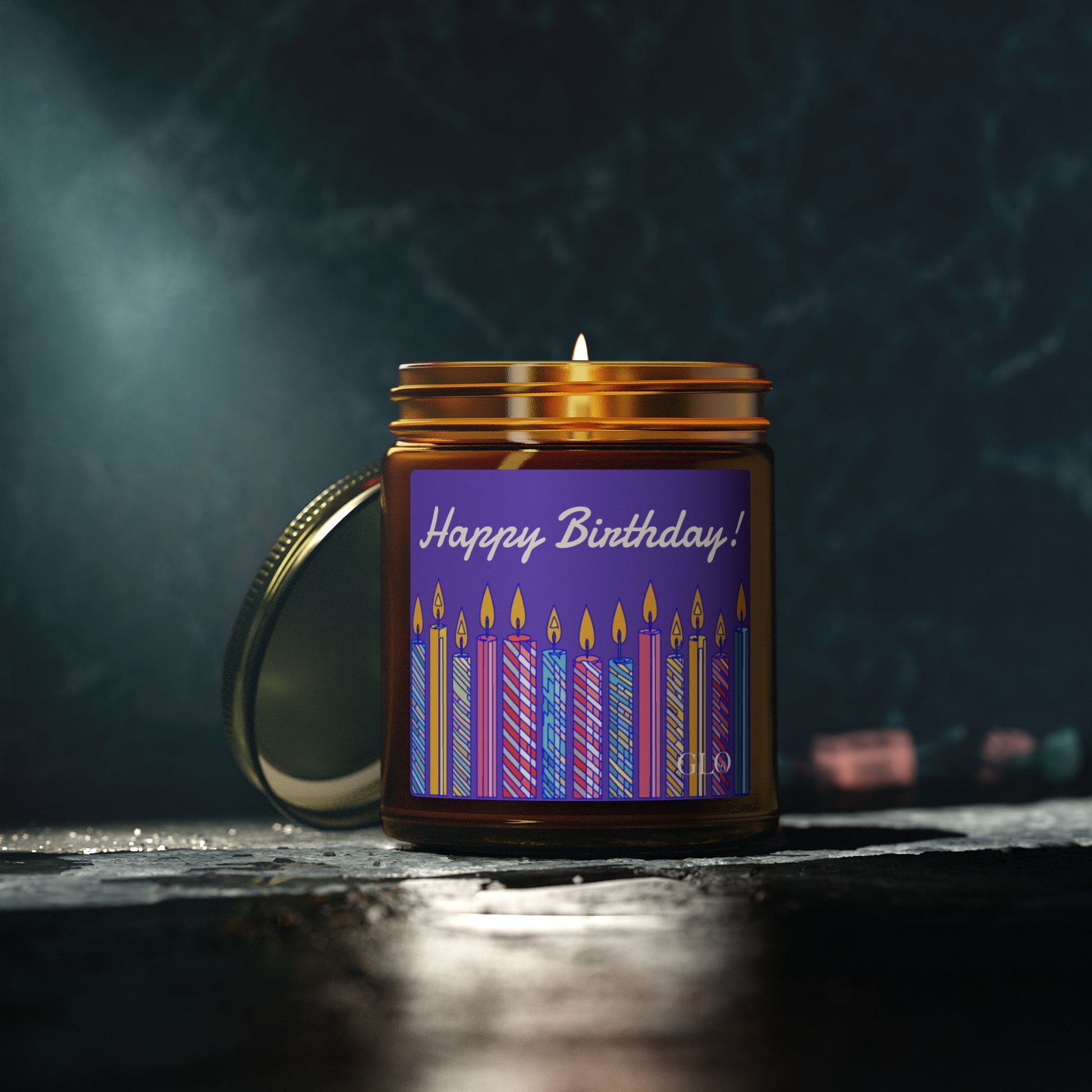 Birthday Scented Candle — Coconut Apricot Wax (4oz & 9oz)