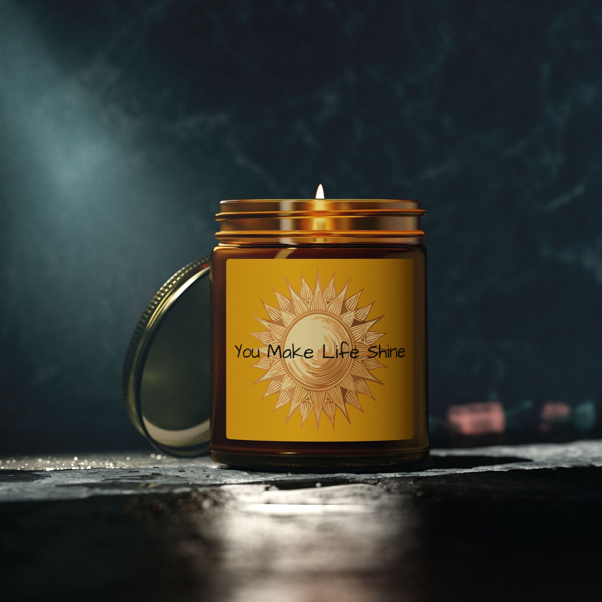 Glass Jar Candle | “You Make Life Shine” | 4oz & 9oz