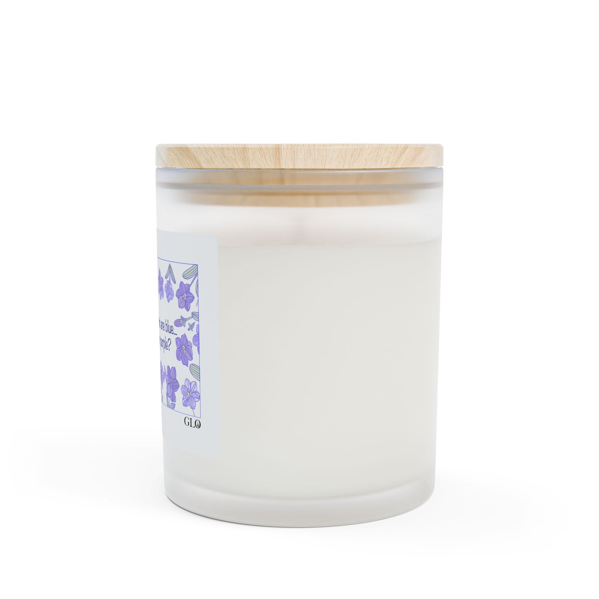 Frosted Glass Candle | "Violets are Purple" | 11oz
