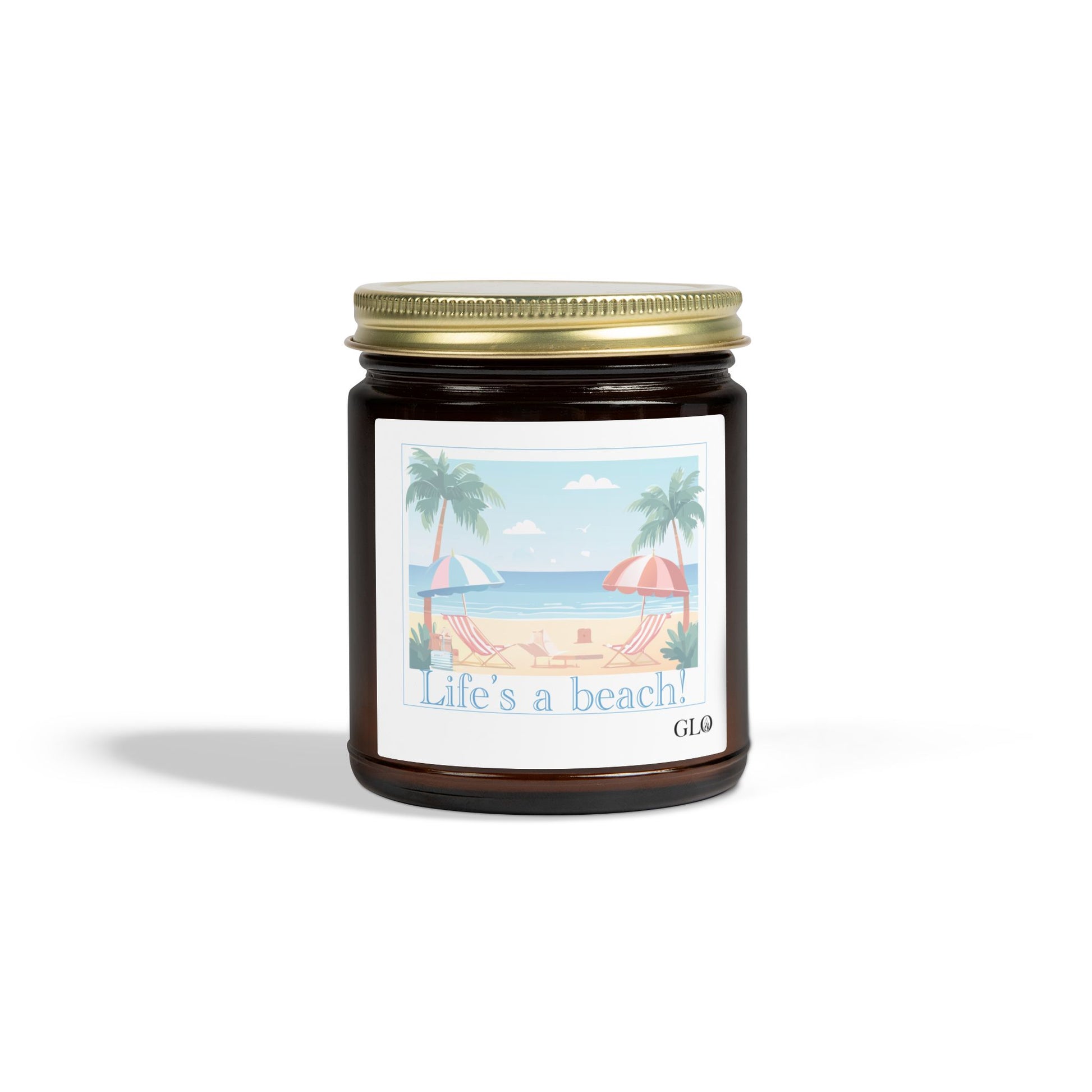 Glass Jar Candle | "Life's a Beach" | 4oz & 9oz