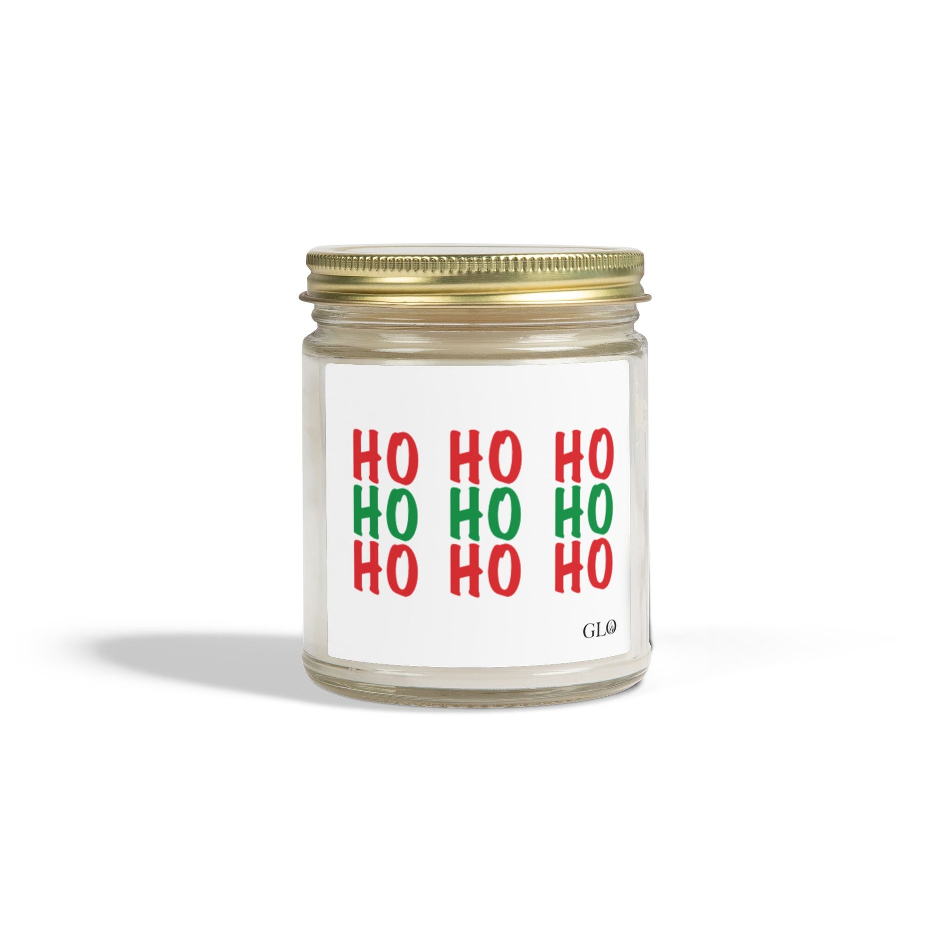 Glass Jar Candle | "HO HO HO" | 4oz & 9oz