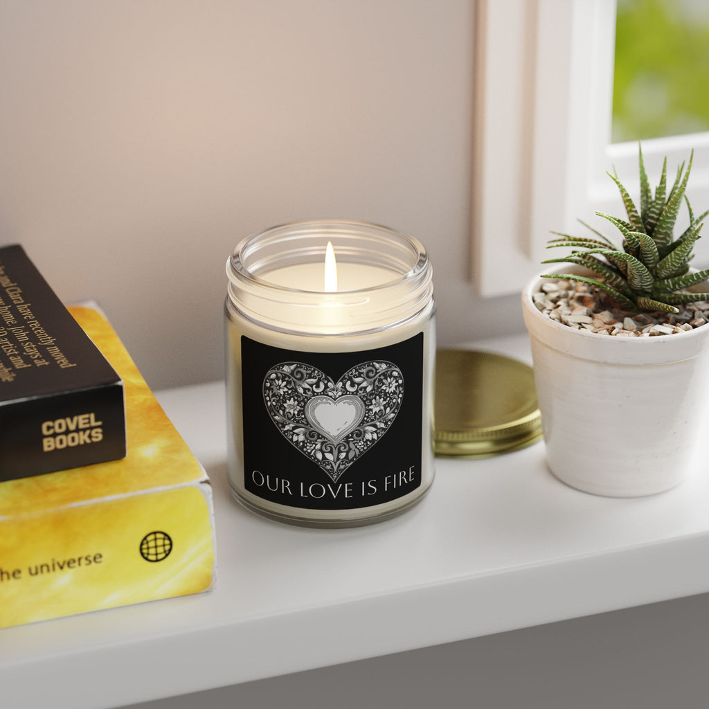 Glass Jar Candle | "Our Love Is Fire" | 4oz & 9oz
