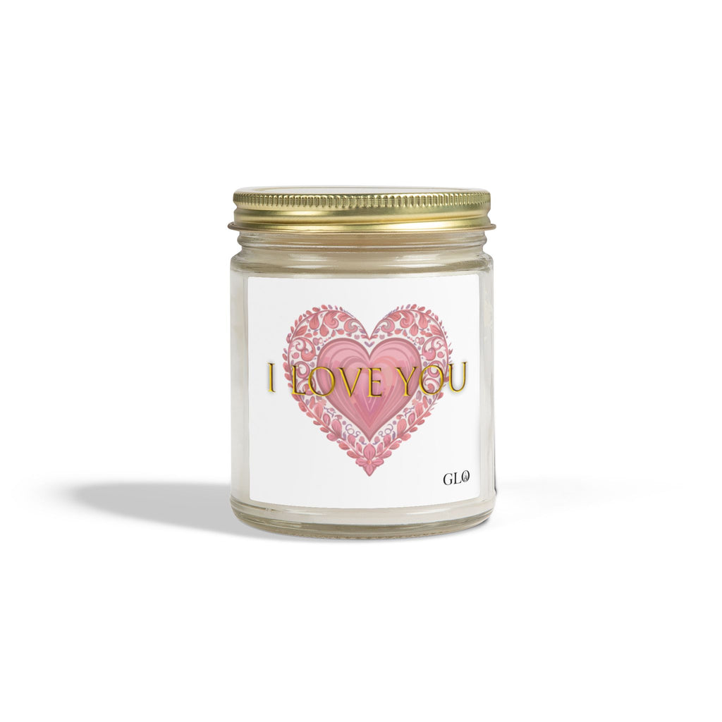 Glass Jar Candle | "I Love You" | 4oz, 9oz