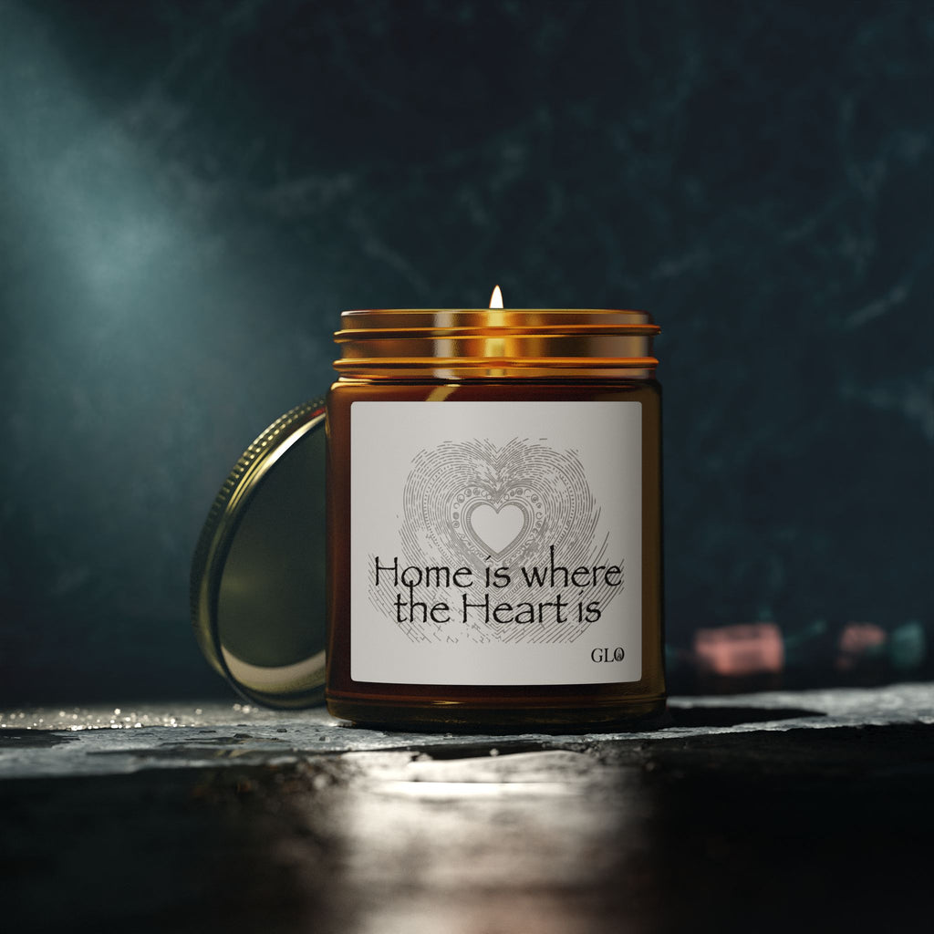 Glass Jar Candle | "Home Is Where the Heart Is" | 4oz & 9oz