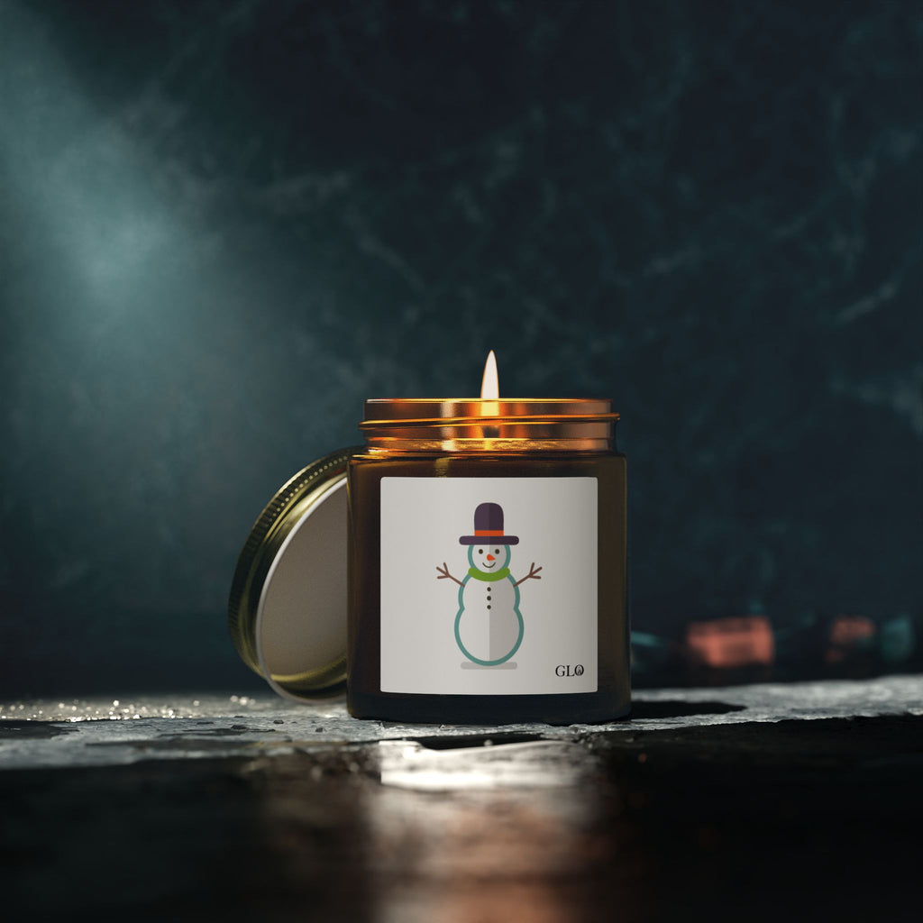 Glass Jar Candle | Snowman | 4oz & 9oz
