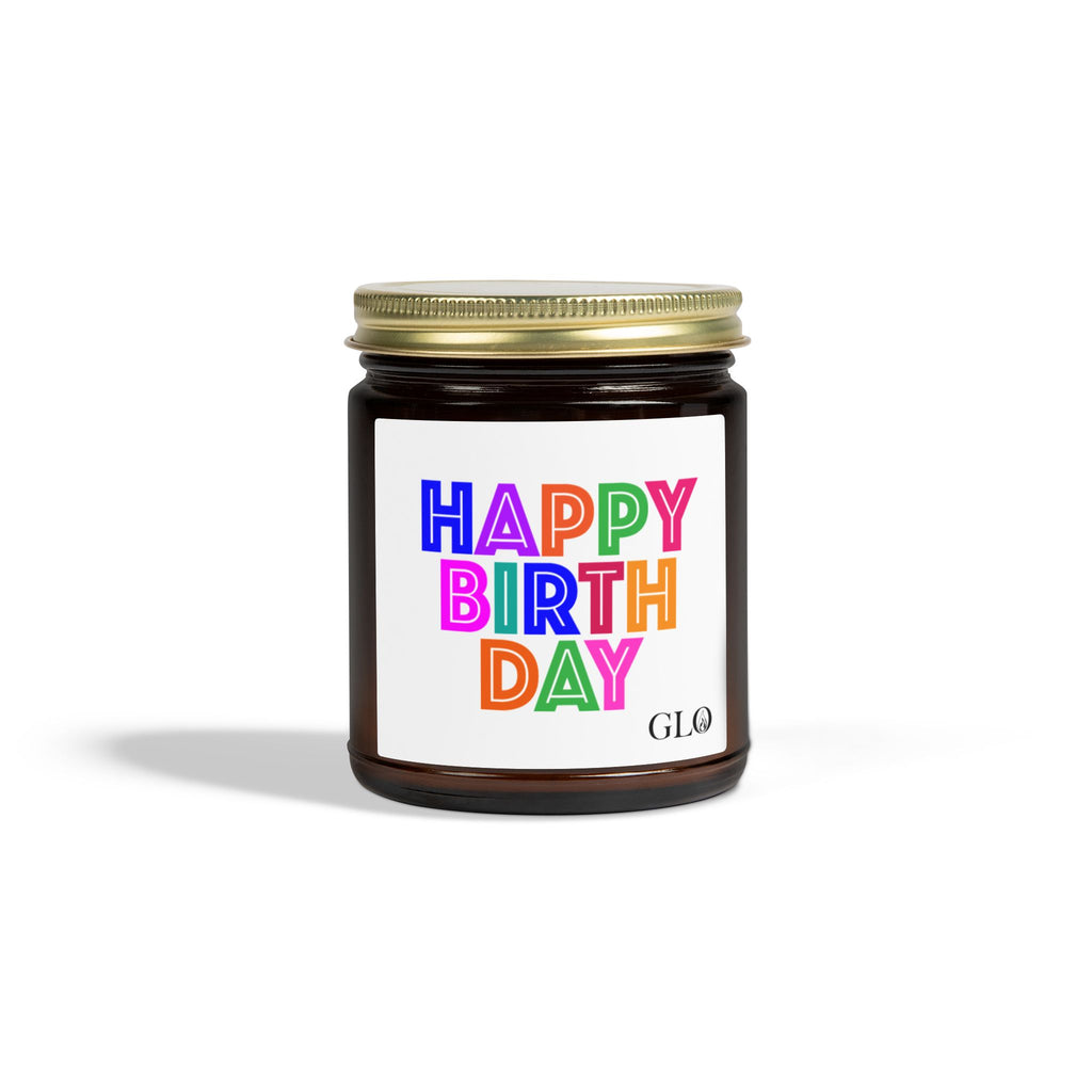Glass Jar Candle | "Happy Birthday" | 4oz/9oz