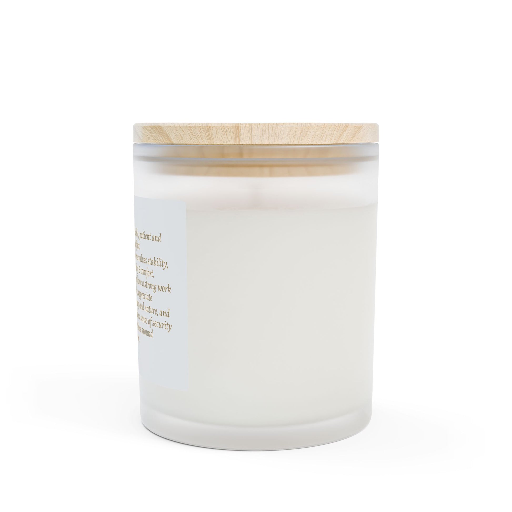 Frosted Glass Candle | Taurus Zodiac |11oz