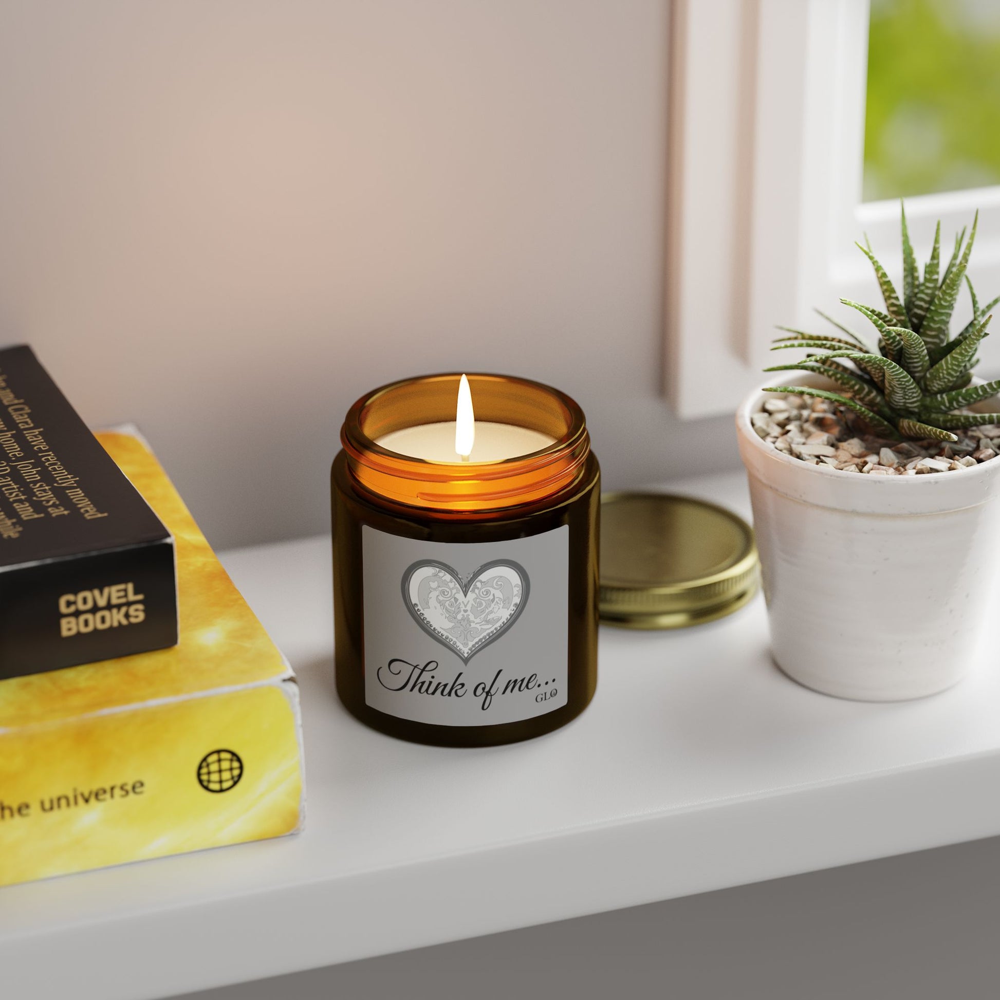 Glass Jar Candle | "Think of me..." | 4oz & 9oz