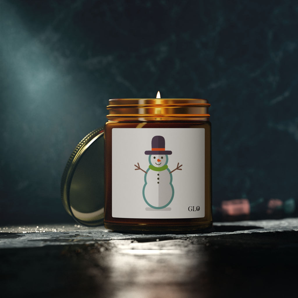 Glass Jar Candle | Snowman | 4oz & 9oz