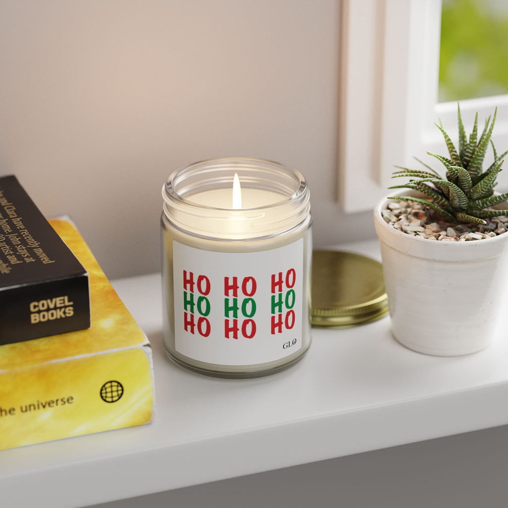 Glass Jar Candle | "HO HO HO" | 4oz & 9oz