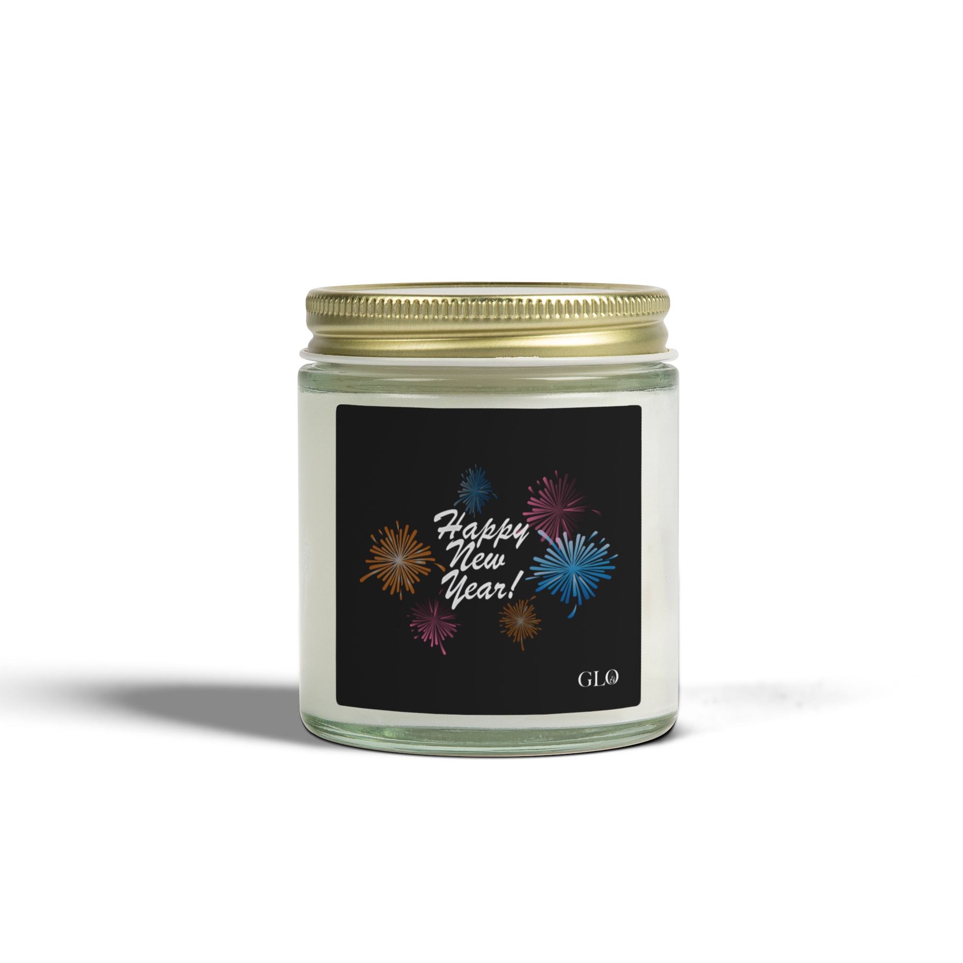 Glass Jar Candle | "Happy New Year" | 4oz & 9oz
