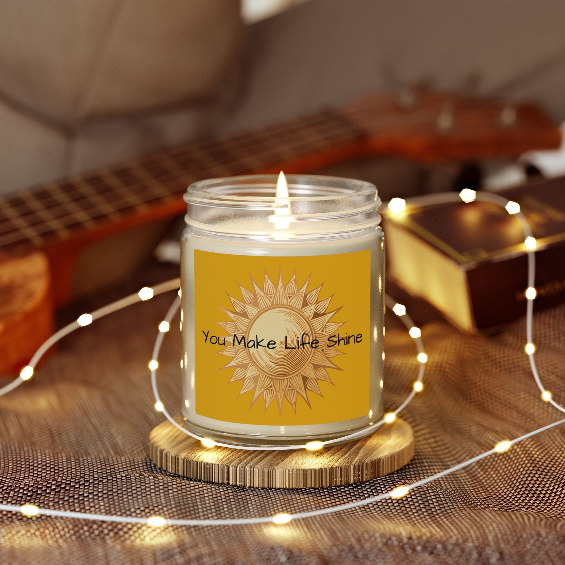 Glass Jar Candle | “You Make Life Shine” | 4oz & 9oz