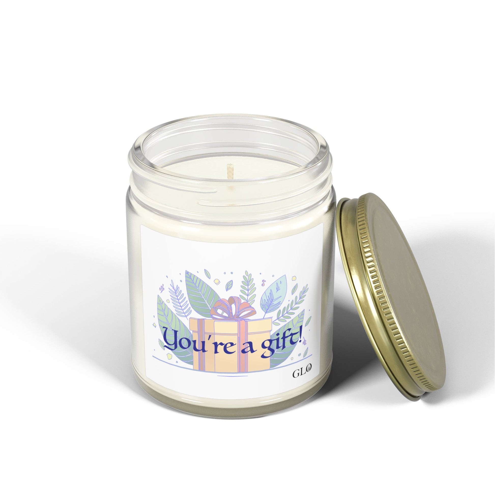 Glass Jar Candle | "You're a Gift" | 4oz & 9oz