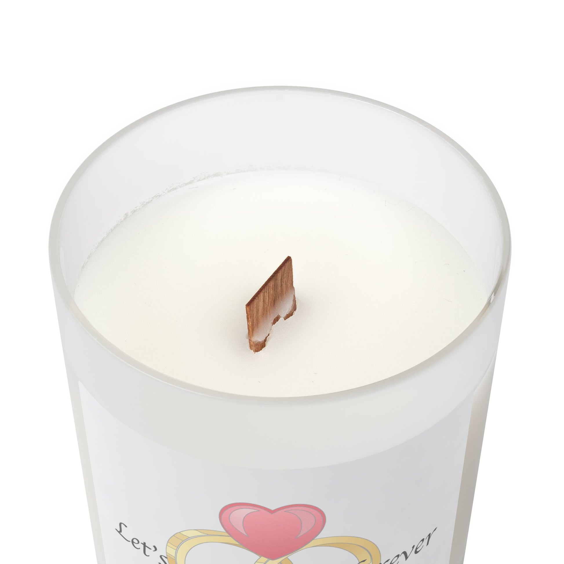 Frosted Glass Candle | "Let's start with forever" | 11oz