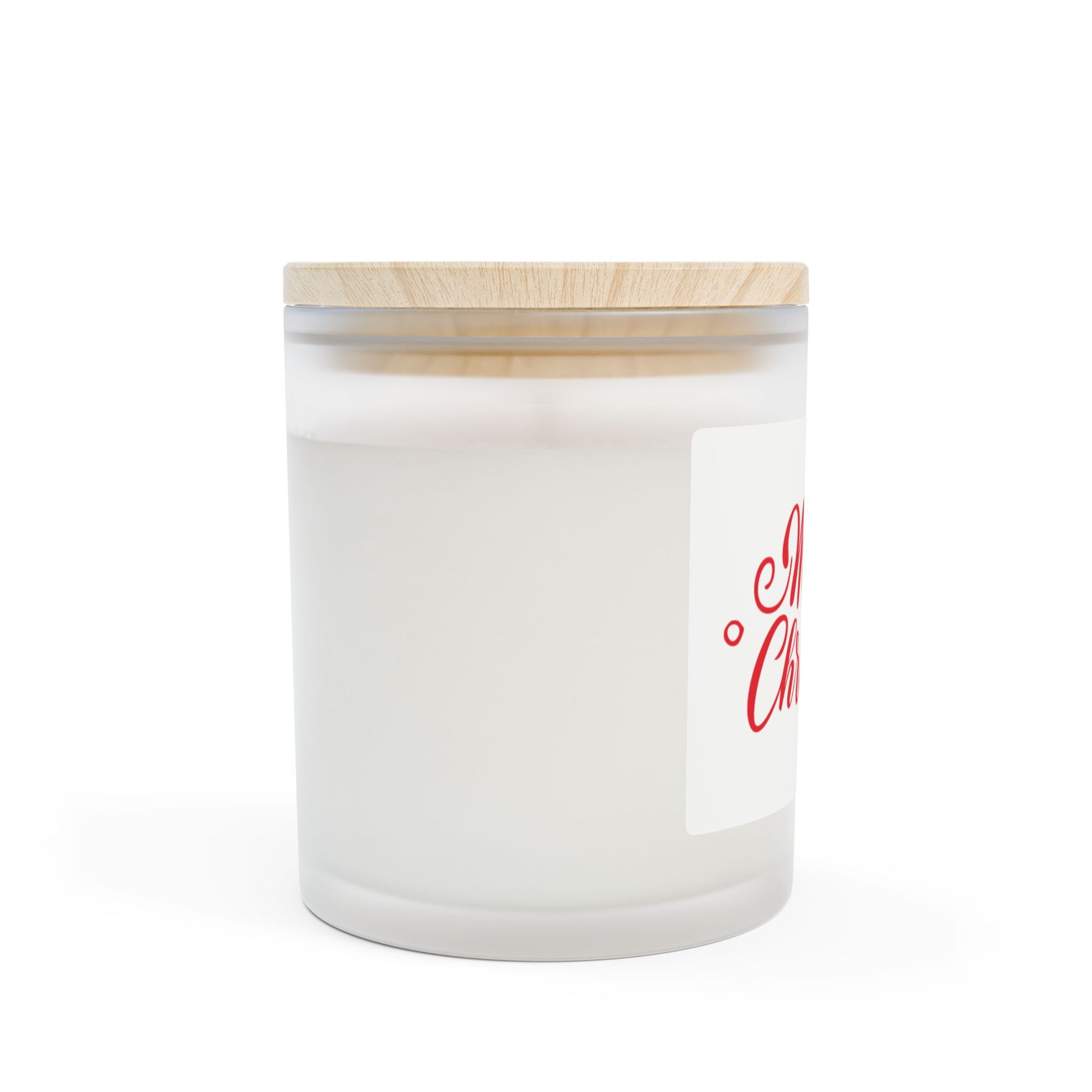 Frosted Glass Candle | "Merry Christmas!" | 11oz
