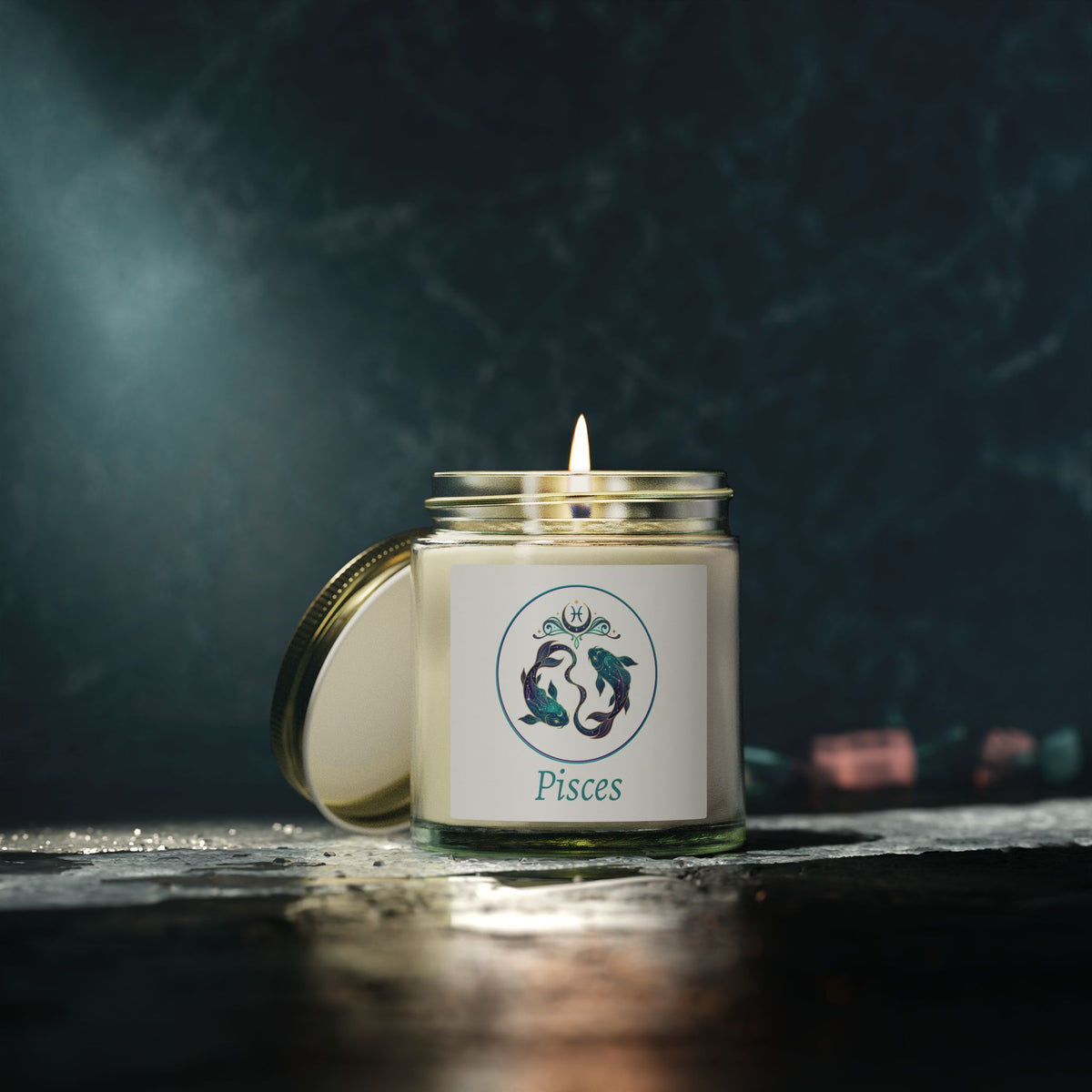 Glass Jar Candle | Pisces Zodiac | 4oz & 9oz