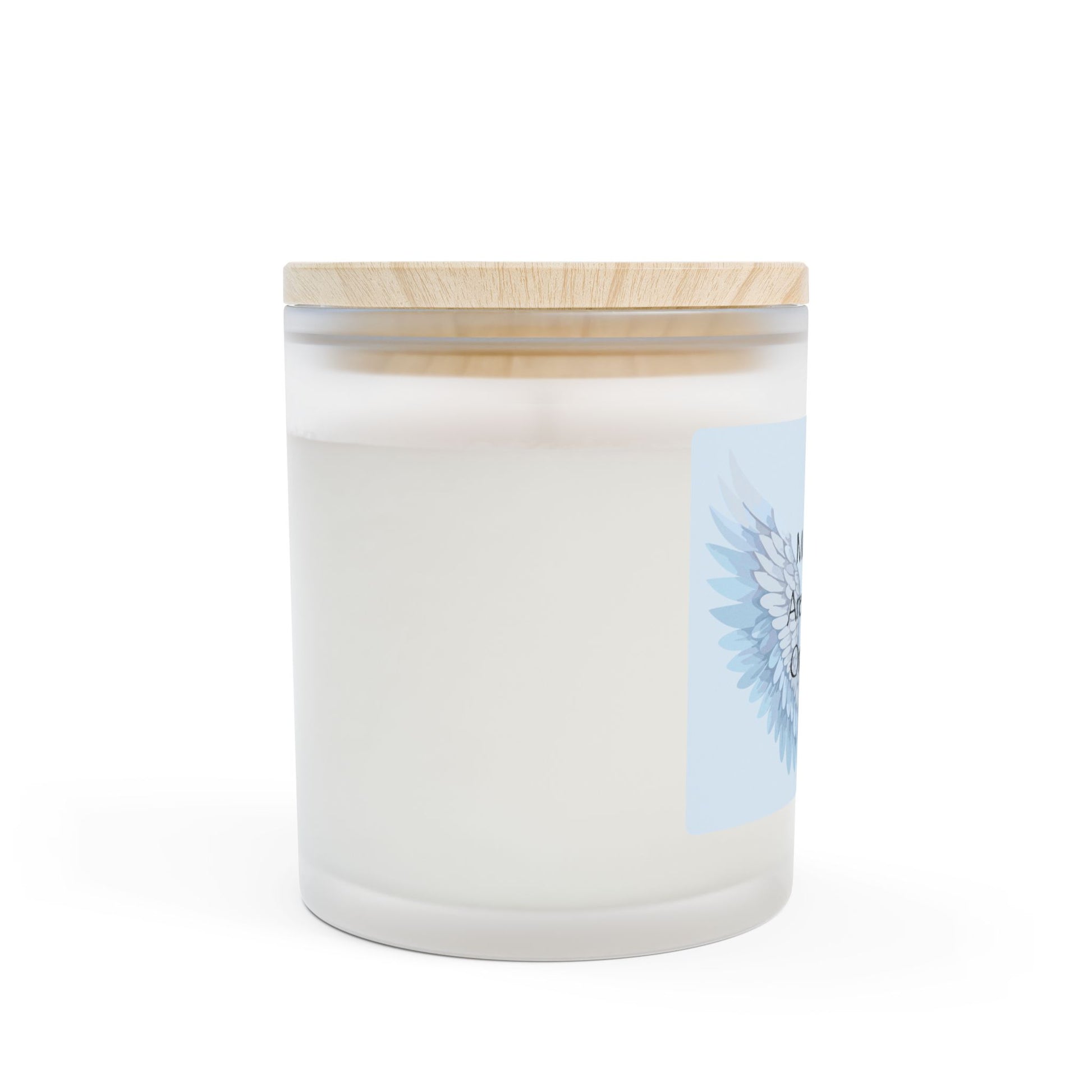 Frosted Glass Candle | "Mothers are Angels on Earth" | 11oz