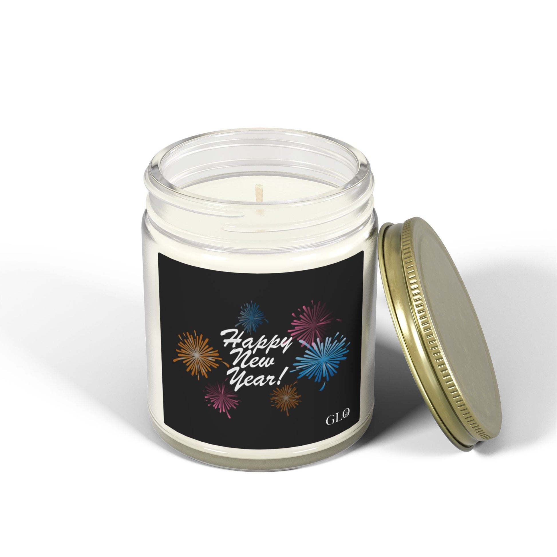 Glass Jar Candle | "Happy New Year" | 4oz & 9oz