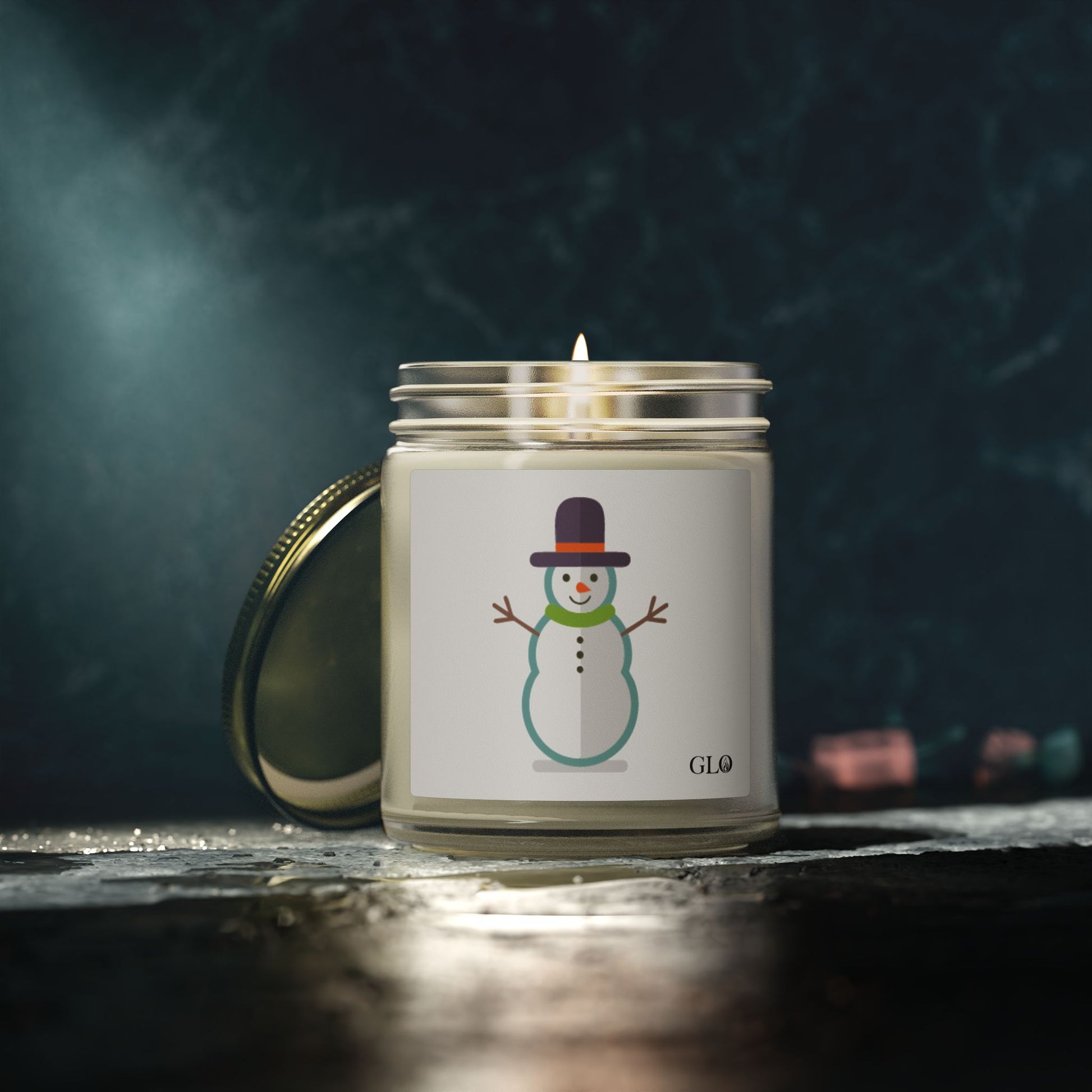 Glass Jar Candle | Snowman | 4oz & 9oz
