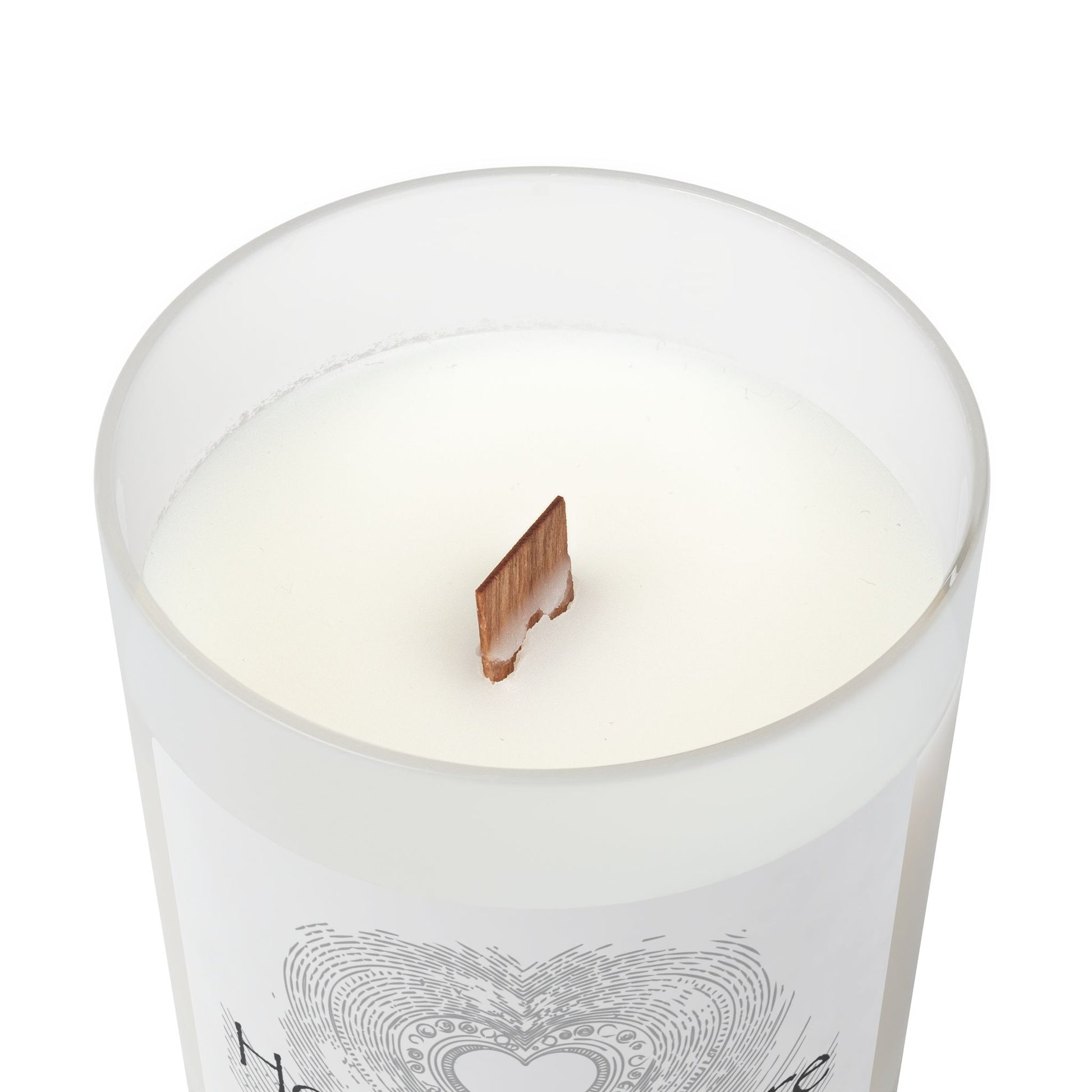 Frosted Glass Candle | "Home is where the heart is" | 11oz