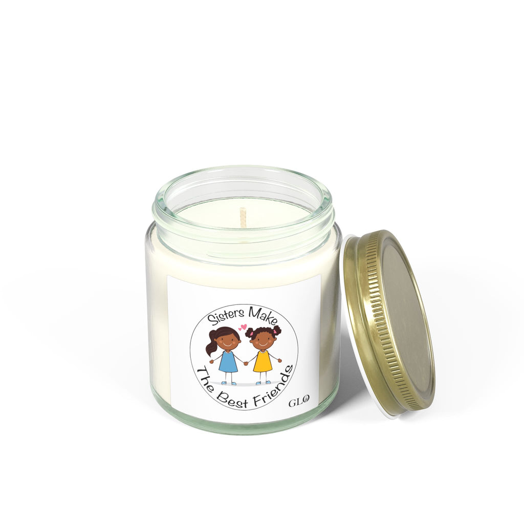 Glass Jar Candle | “Sisters Make The Best Friends” | 4oz & 9oz