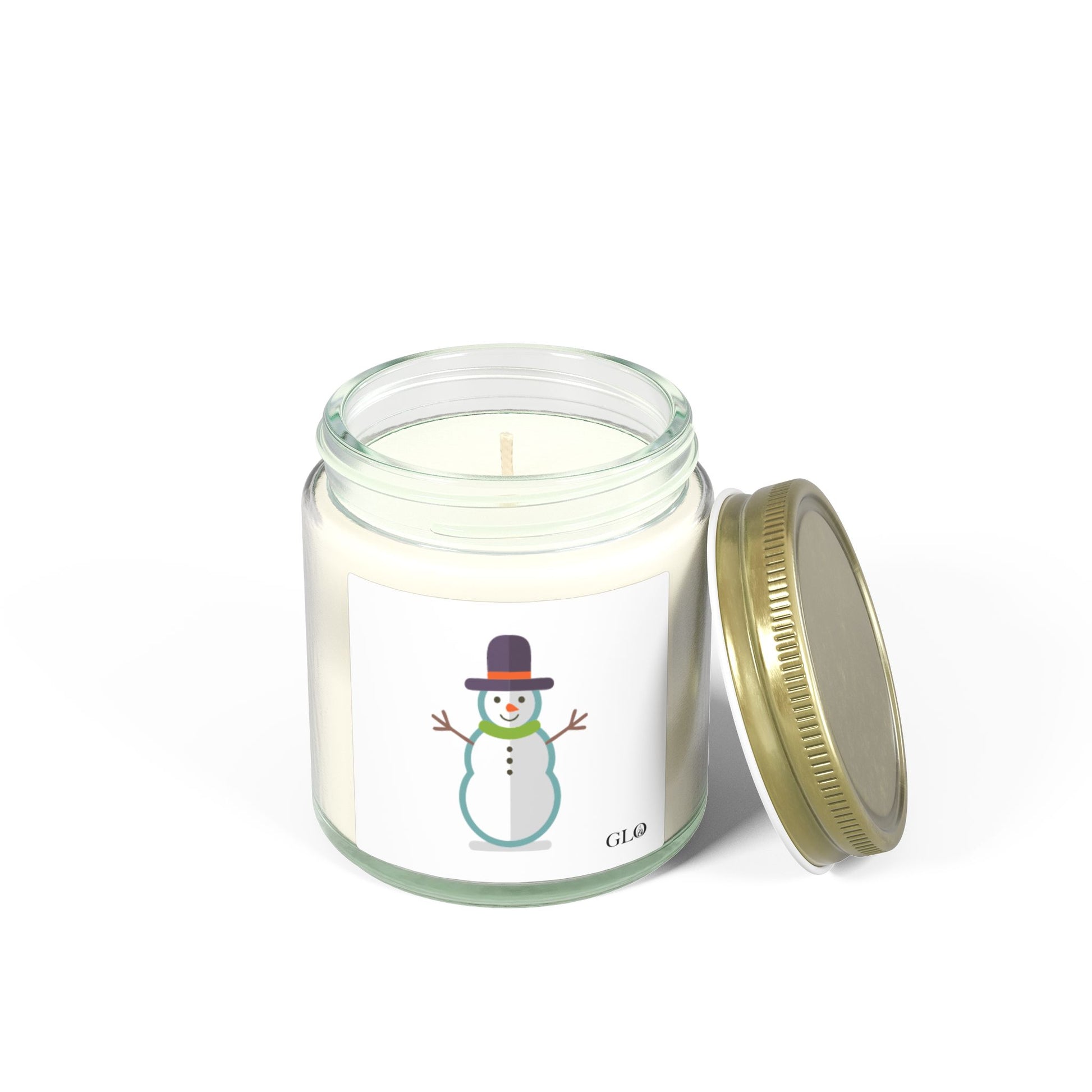 Glass Jar Candle | Snowman | 4oz & 9oz