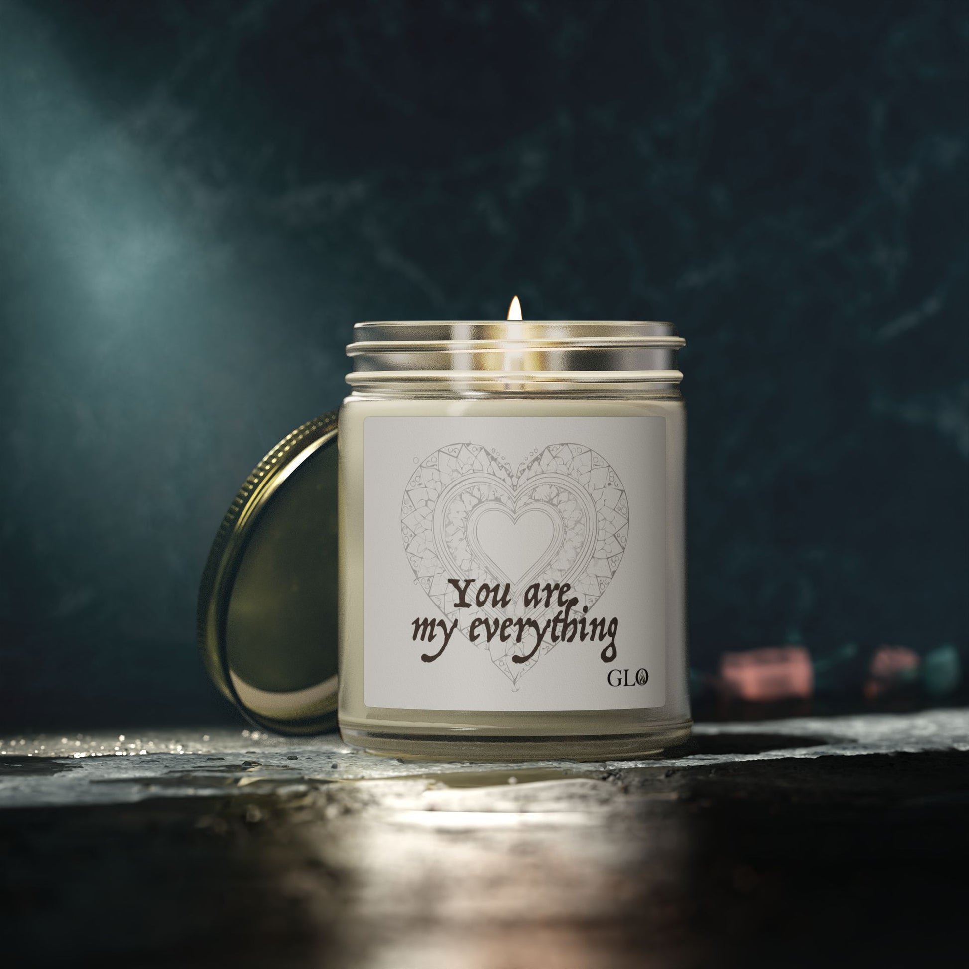 Glass Jar Candle | "You are my everything" | 4oz & 9oz