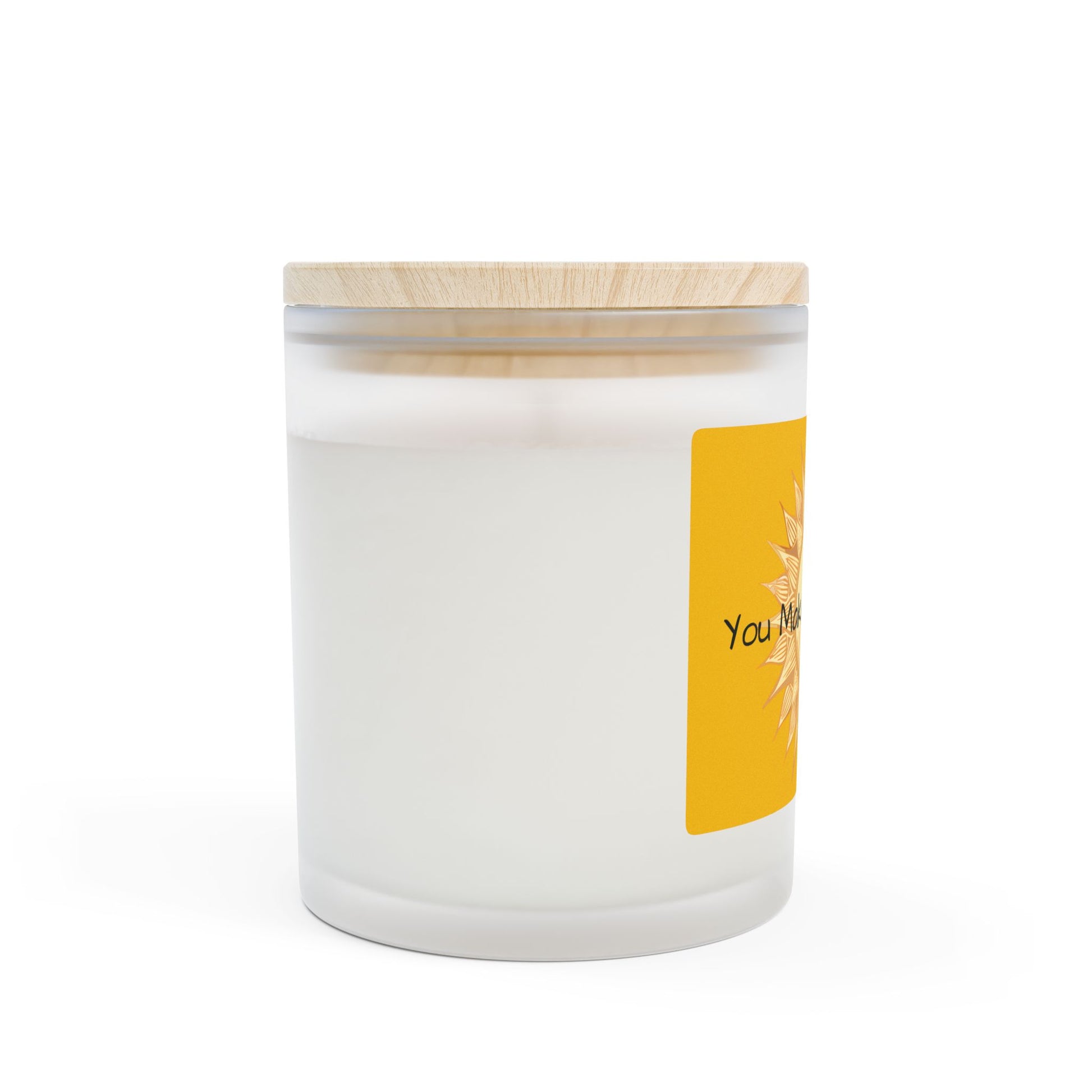 Frosted Glass Candle | "You Make Life Shine" | 11oz