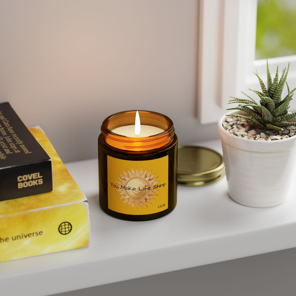 Glass Jar Candle | “You Make Life Shine” | 4oz & 9oz