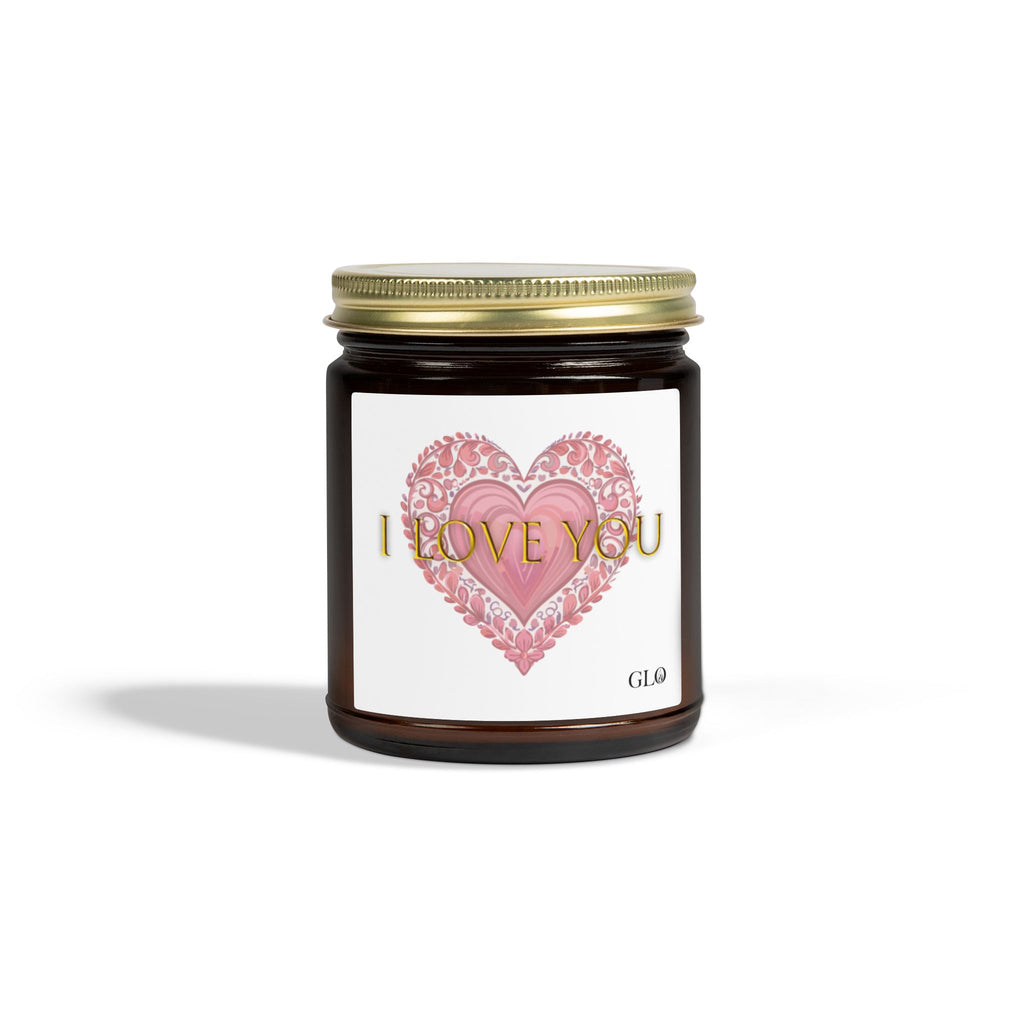 Glass Jar Candle | "I Love You" | 4oz, 9oz