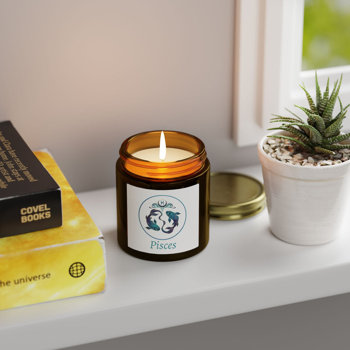 Glass Jar Candle | Pisces Zodiac | 4oz & 9oz