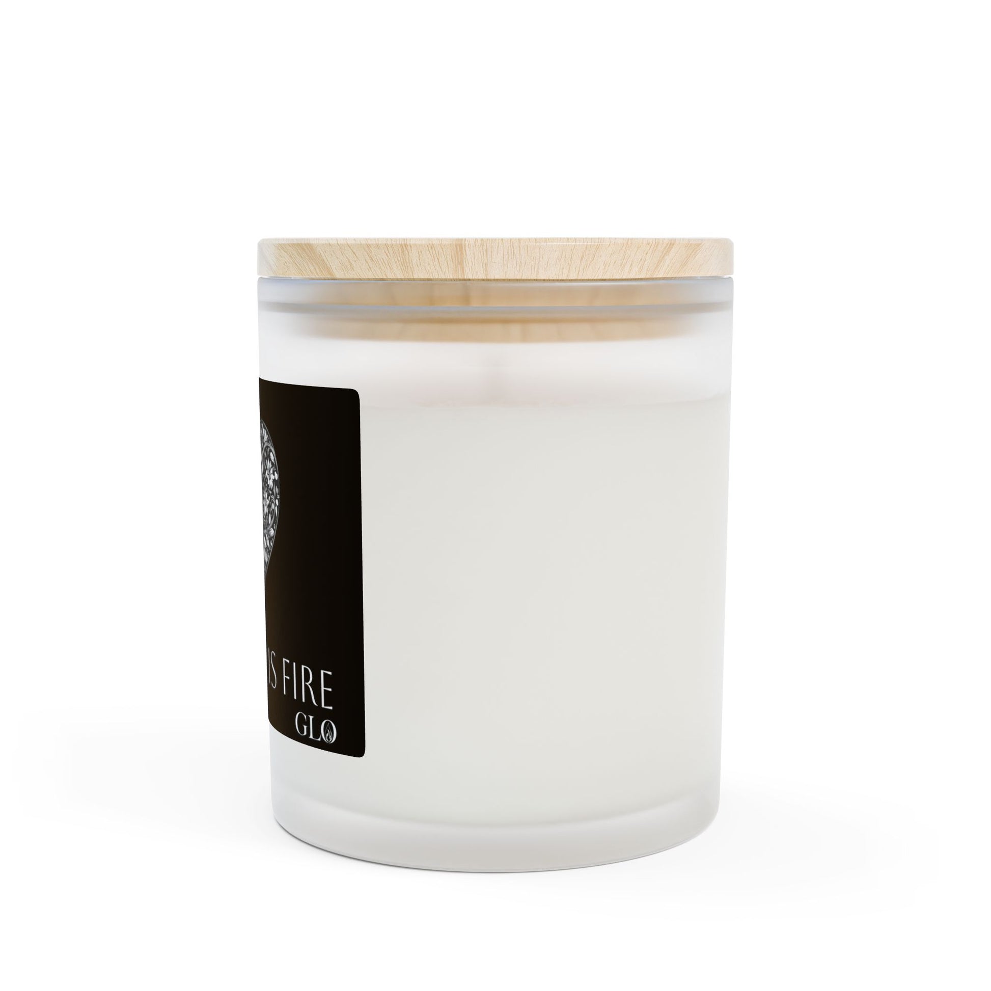 Frosted Glass Candle | "Our Love Is Fire" | 11oz