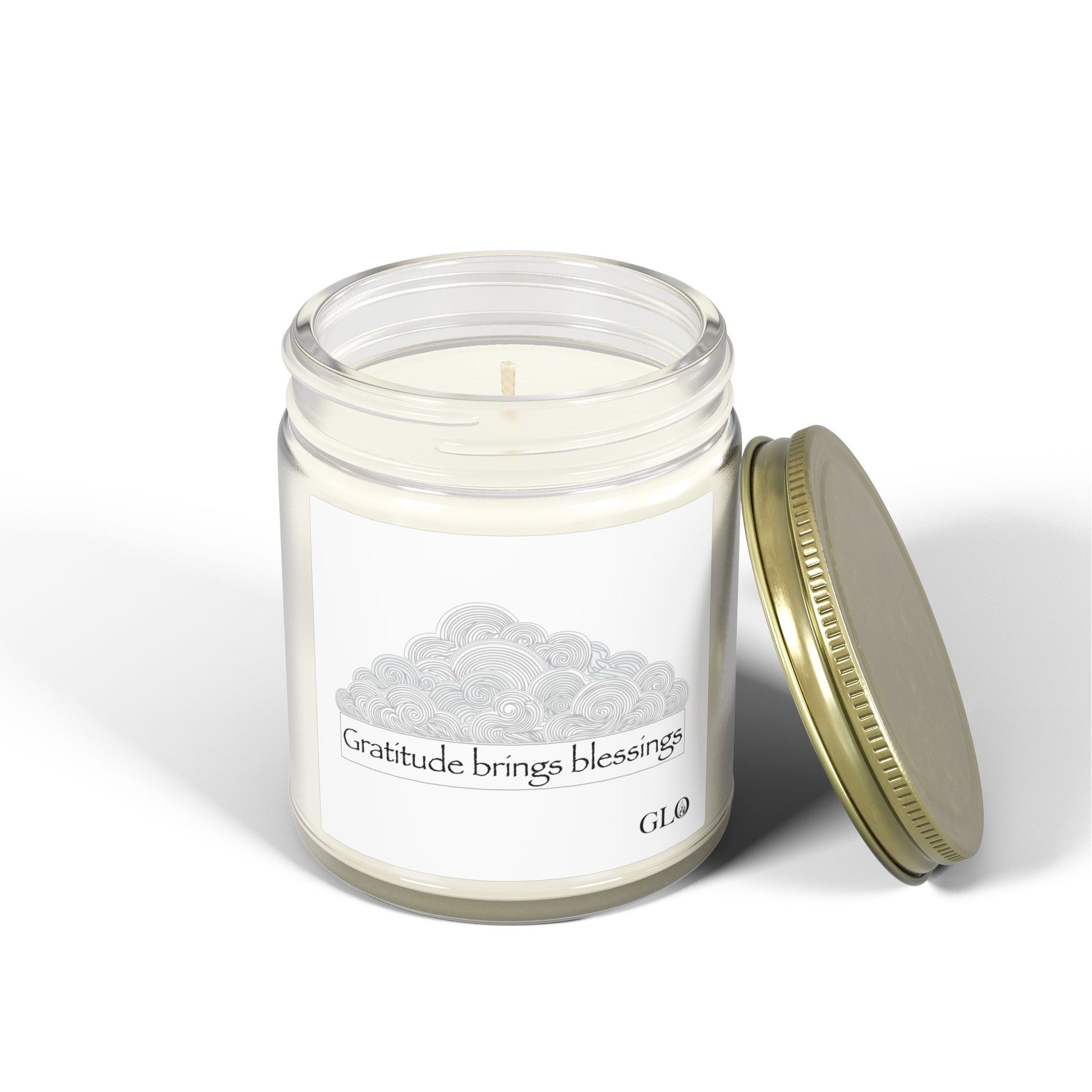 Glass Jar Candle | "Gratitude Brings Blessings" | 4oz & 9oz