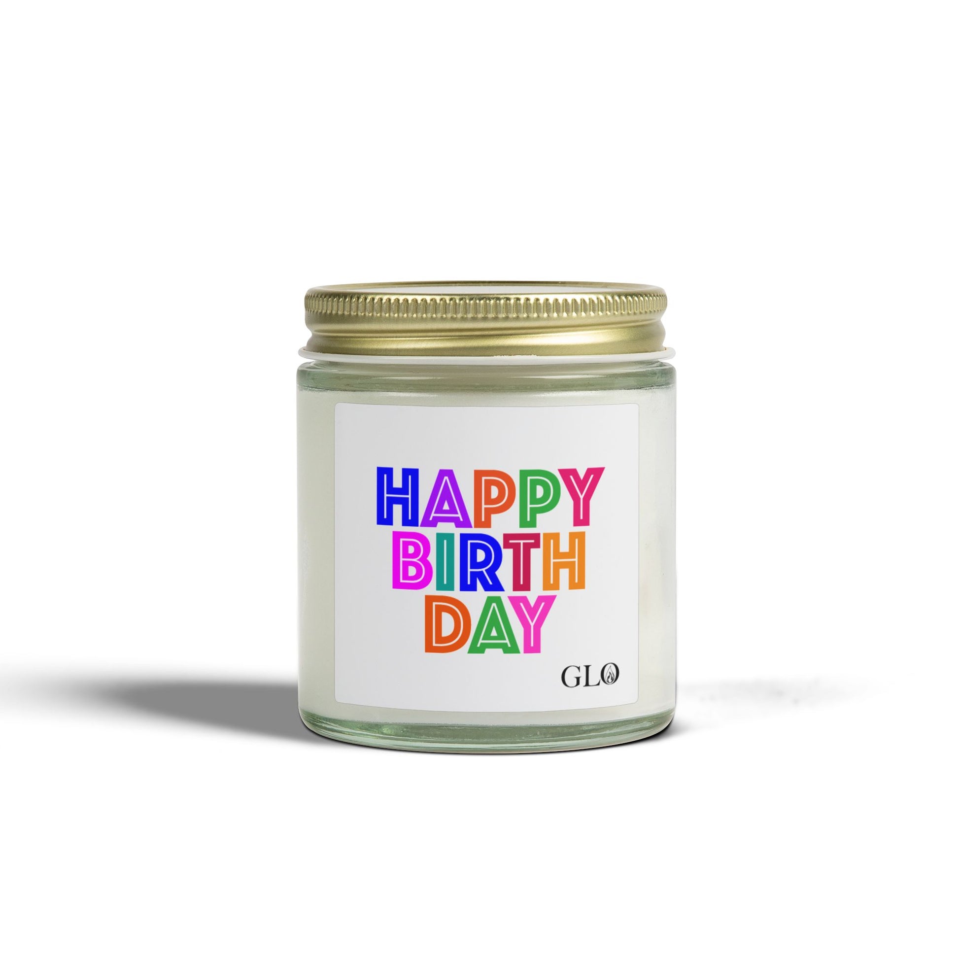 Glass Jar Candle | "Happy Birthday" | 4oz/9oz