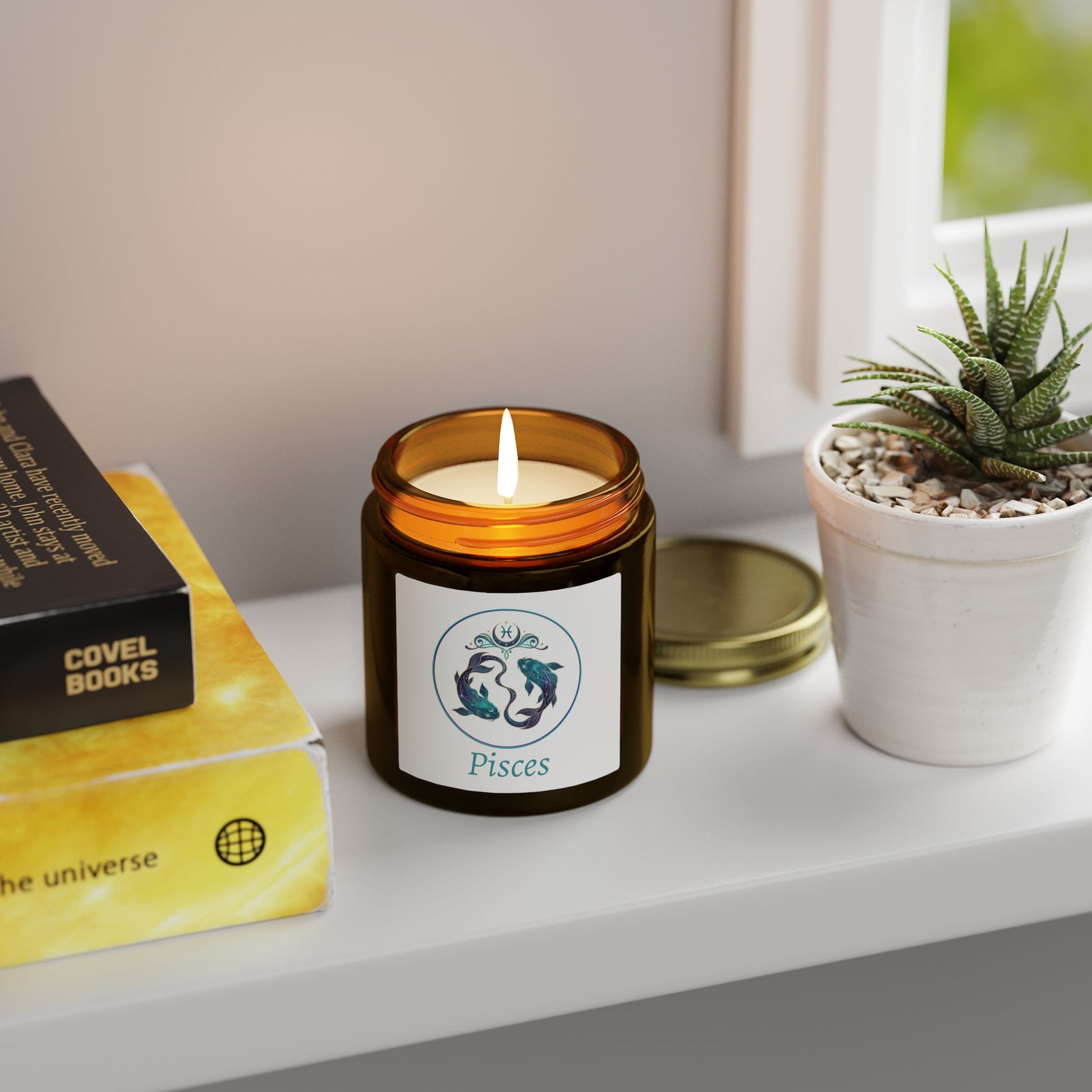 Glass Jar Candle | Pisces Zodiac | 4oz & 9oz