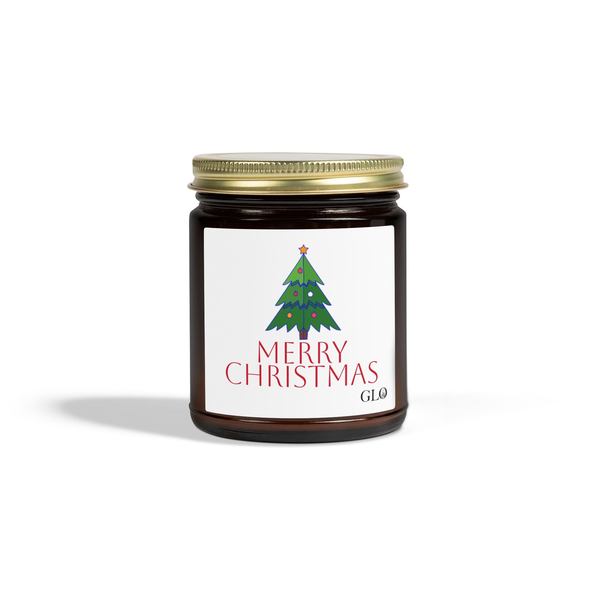 Glass Jar Candle | "Merry Christmas" | 4oz & 9oz
