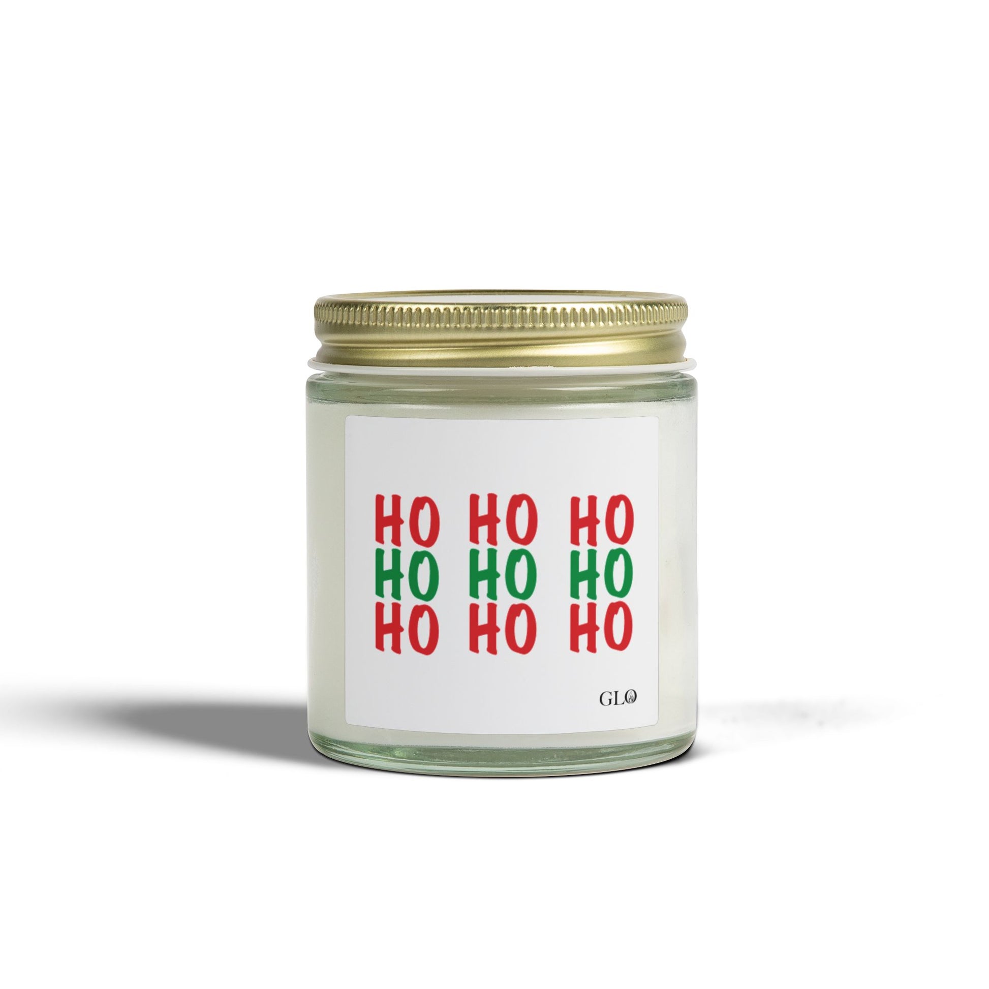 Glass Jar Candle | "HO HO HO" | 4oz & 9oz
