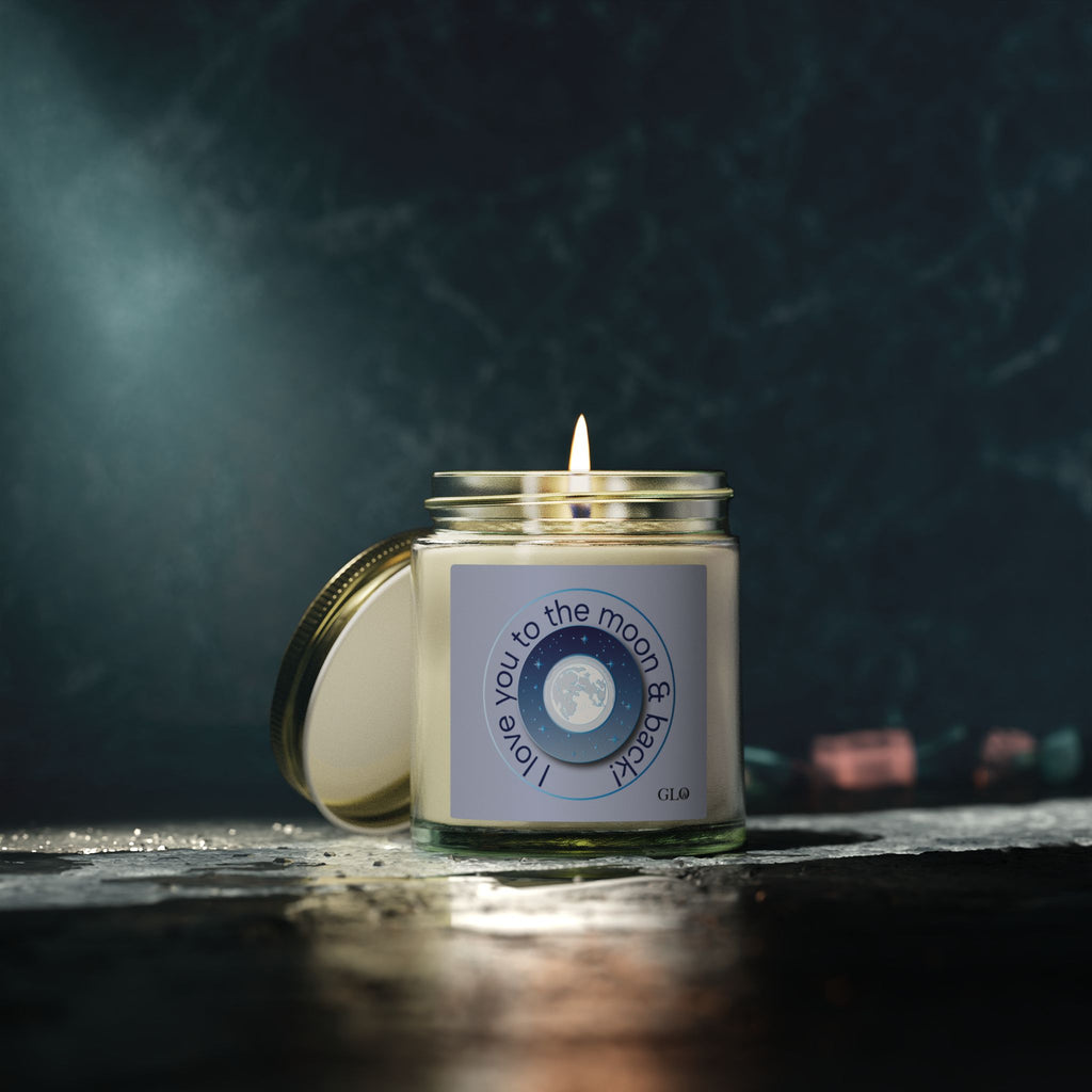 Glass Jar Candle | “I Love You to the Moon & Back” | 4oz & 9oz
