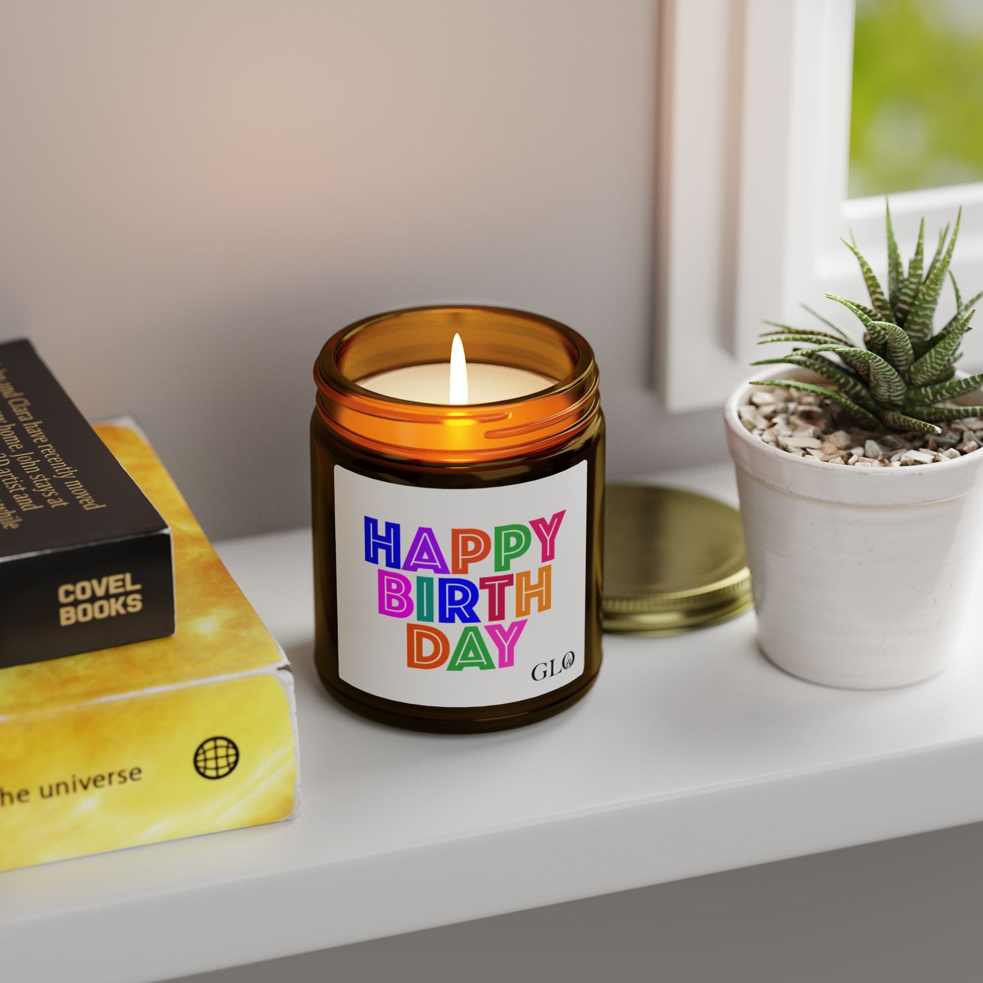 Glass Jar Candle | "Happy Birthday" | 4oz/9oz