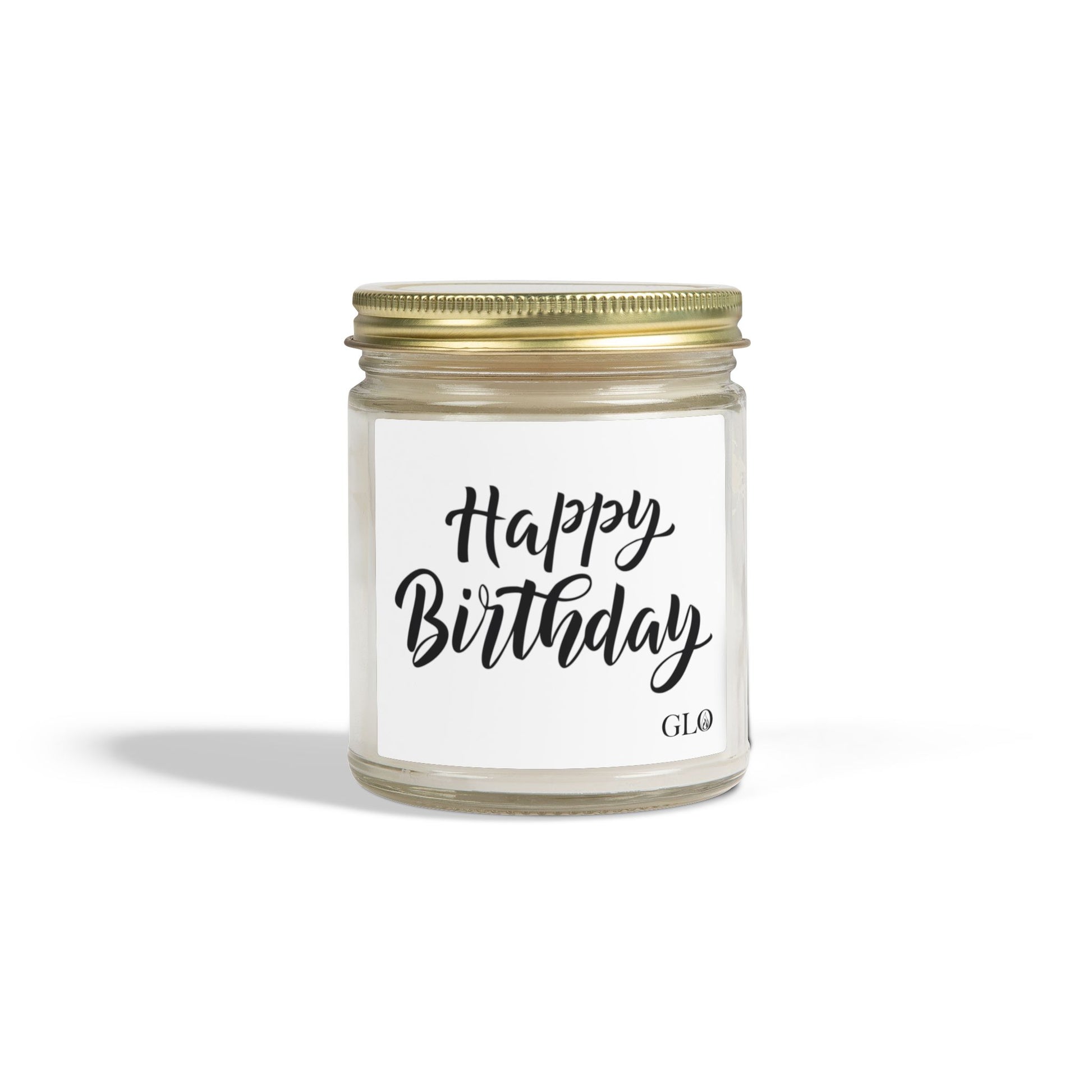 Glass Jar Candle | "Happy Birthday" | 4oz & 9oz