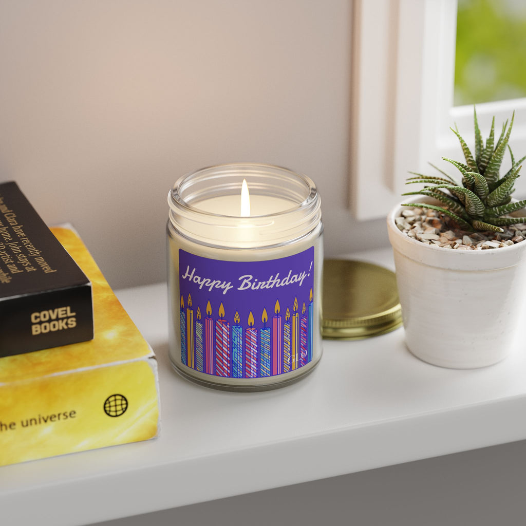 Birthday Scented Candle — Coconut Apricot Wax (4oz & 9oz)