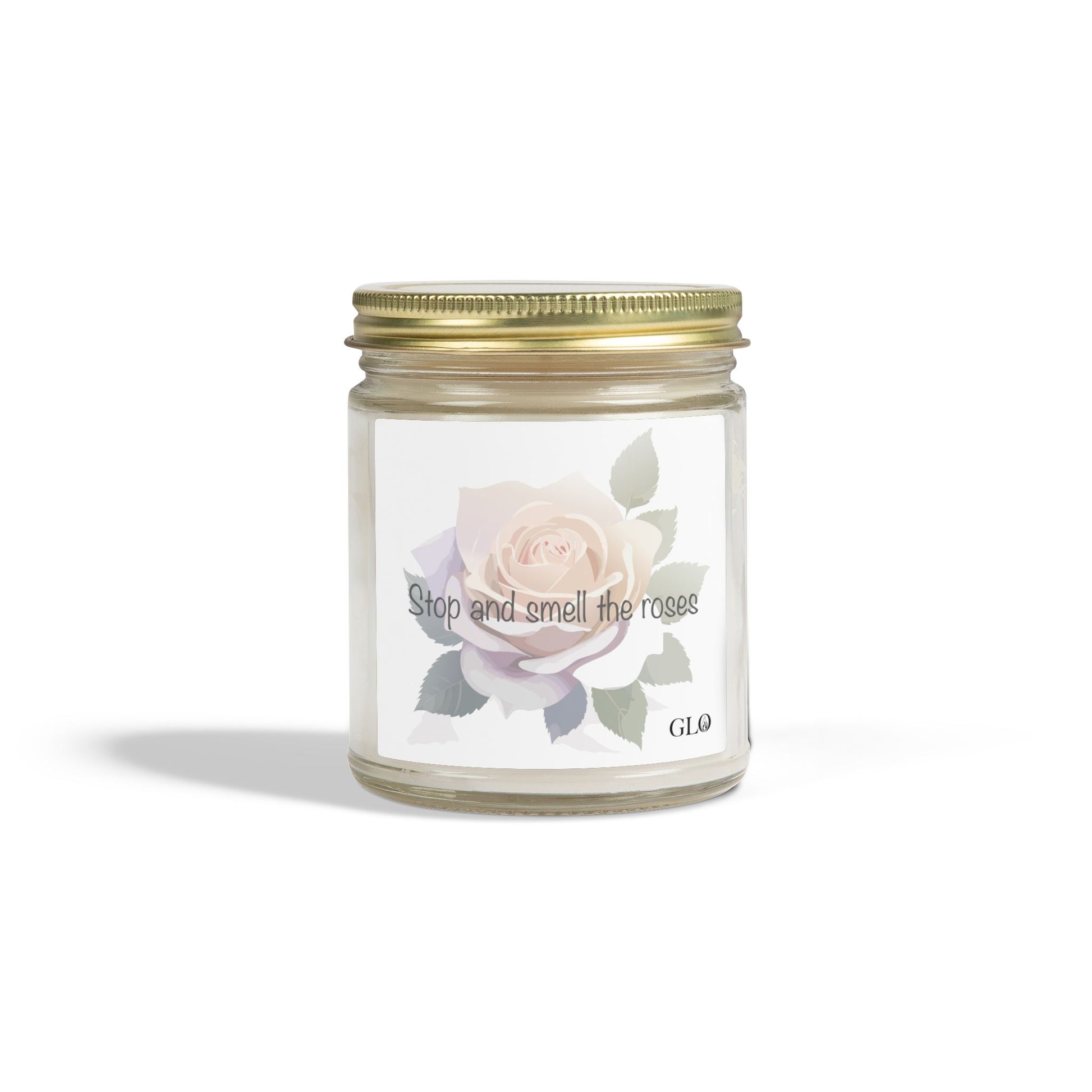 Glass Jar Candle | "Stop and Smell the Roses" | 4oz & 9oz