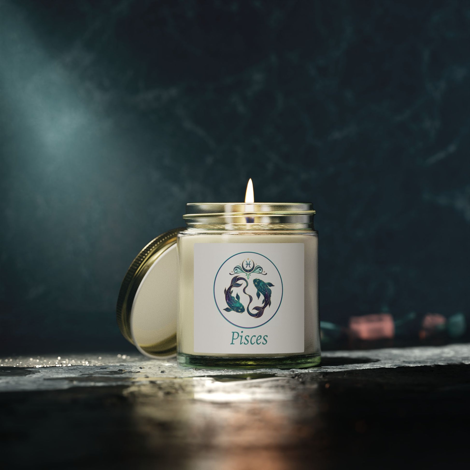 Glass Jar Candle | Pisces Zodiac | 4oz & 9oz