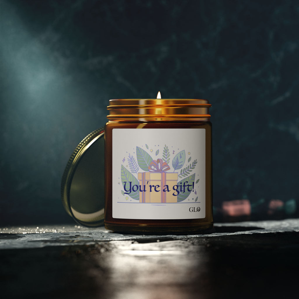 Glass Jar Candle | "You're a Gift" | 4oz & 9oz