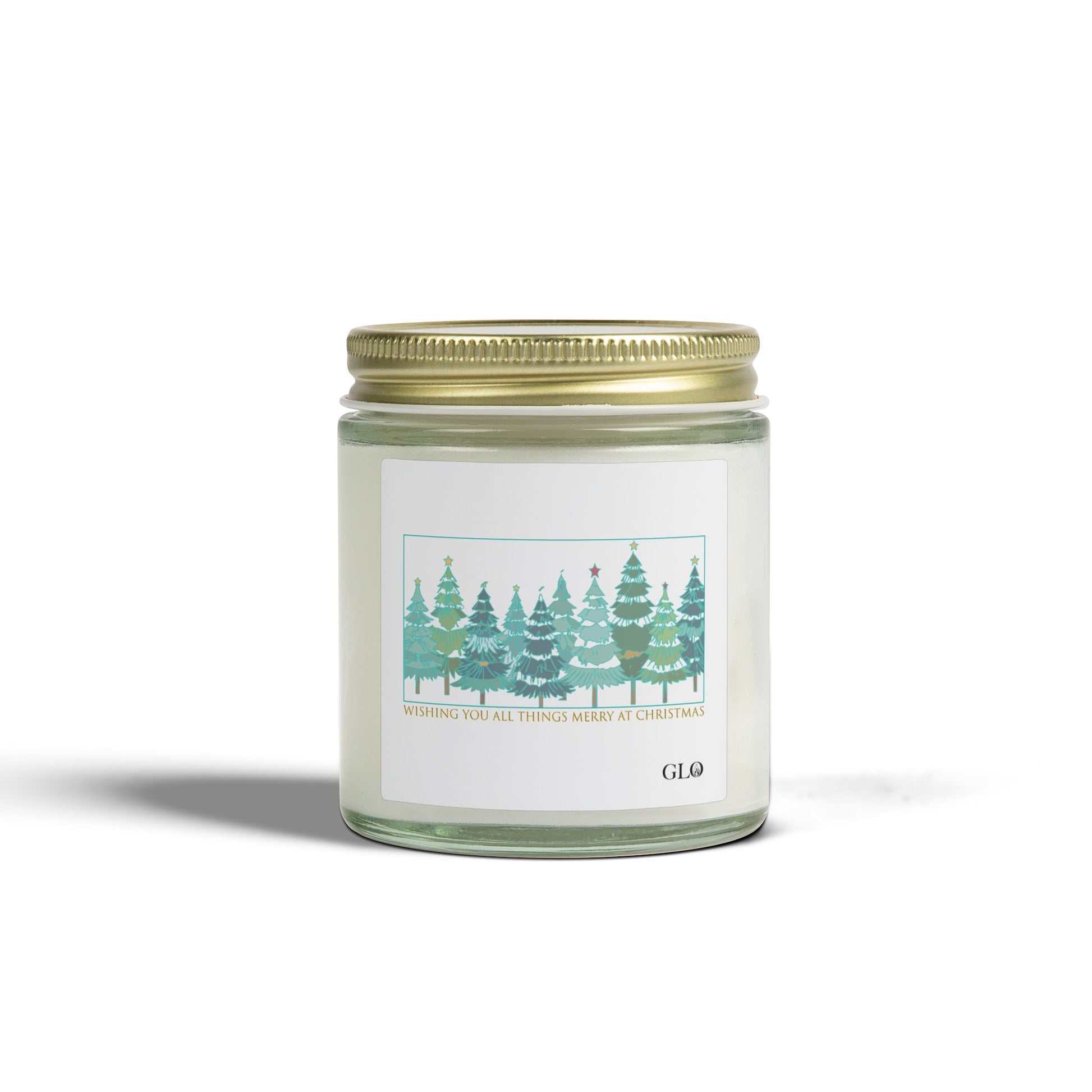 Glass Jar Candle | "Wishing you all things merry at Christmas" | 4oz & 9oz